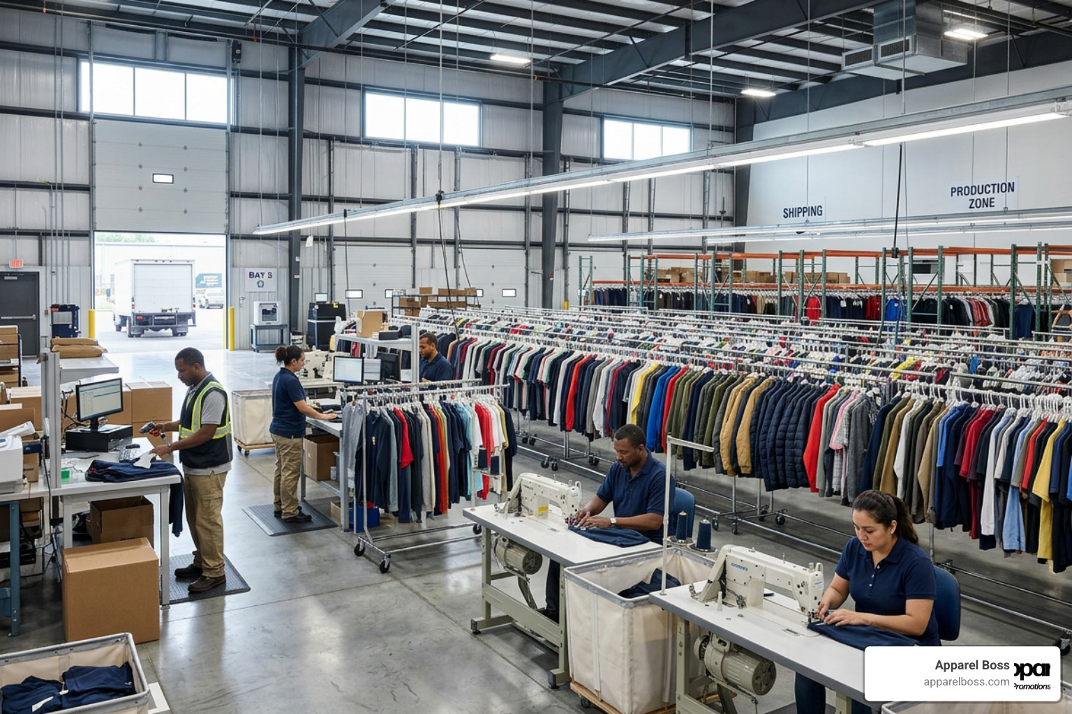 Custom branded apparel and merchandise by Apparel Boss