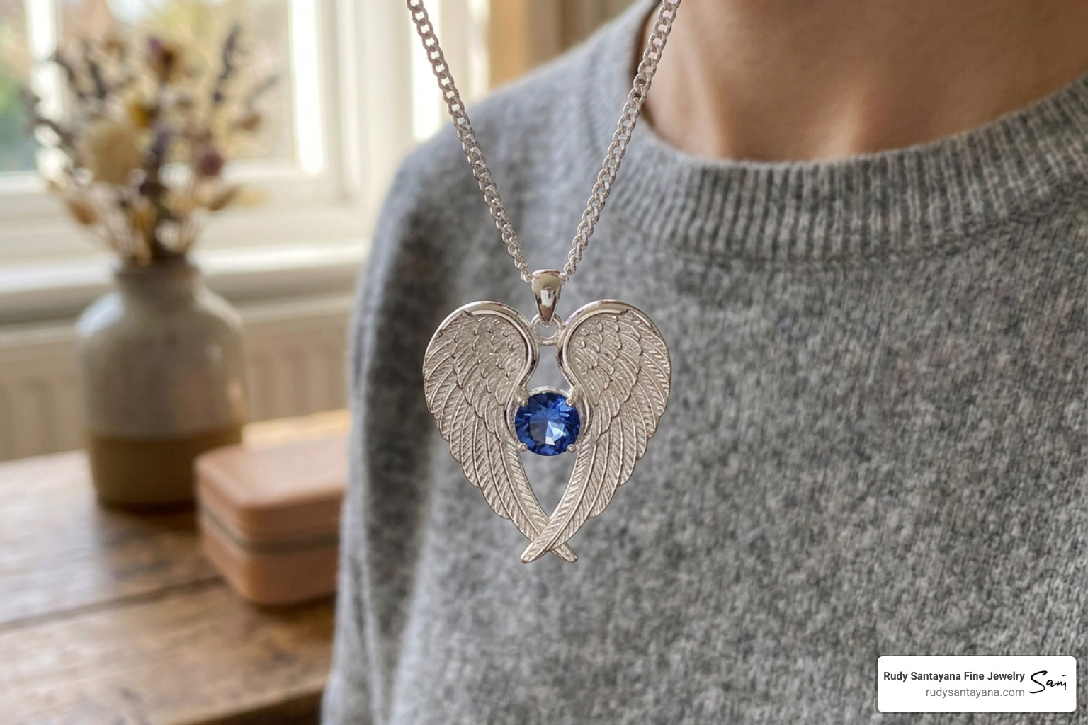 sterling silver and gold-filled angel wing pendants sterling silver and gold-filled angel wing pendants