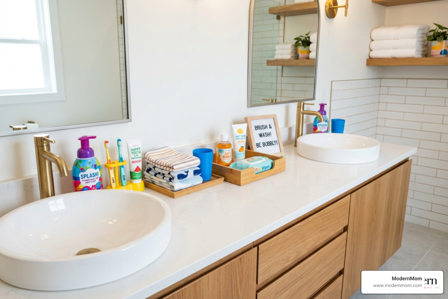 clean organized bathroom vanity with kid friendly toiletries clean organized bathroom vanity with kid friendly toiletries