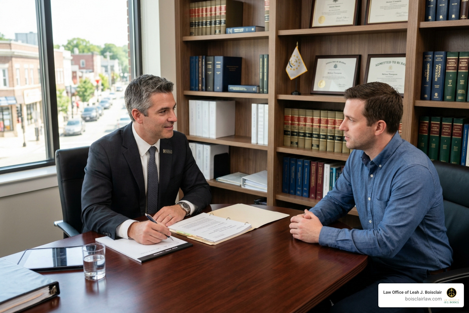 Legal consultation with a Cranston defense attorney