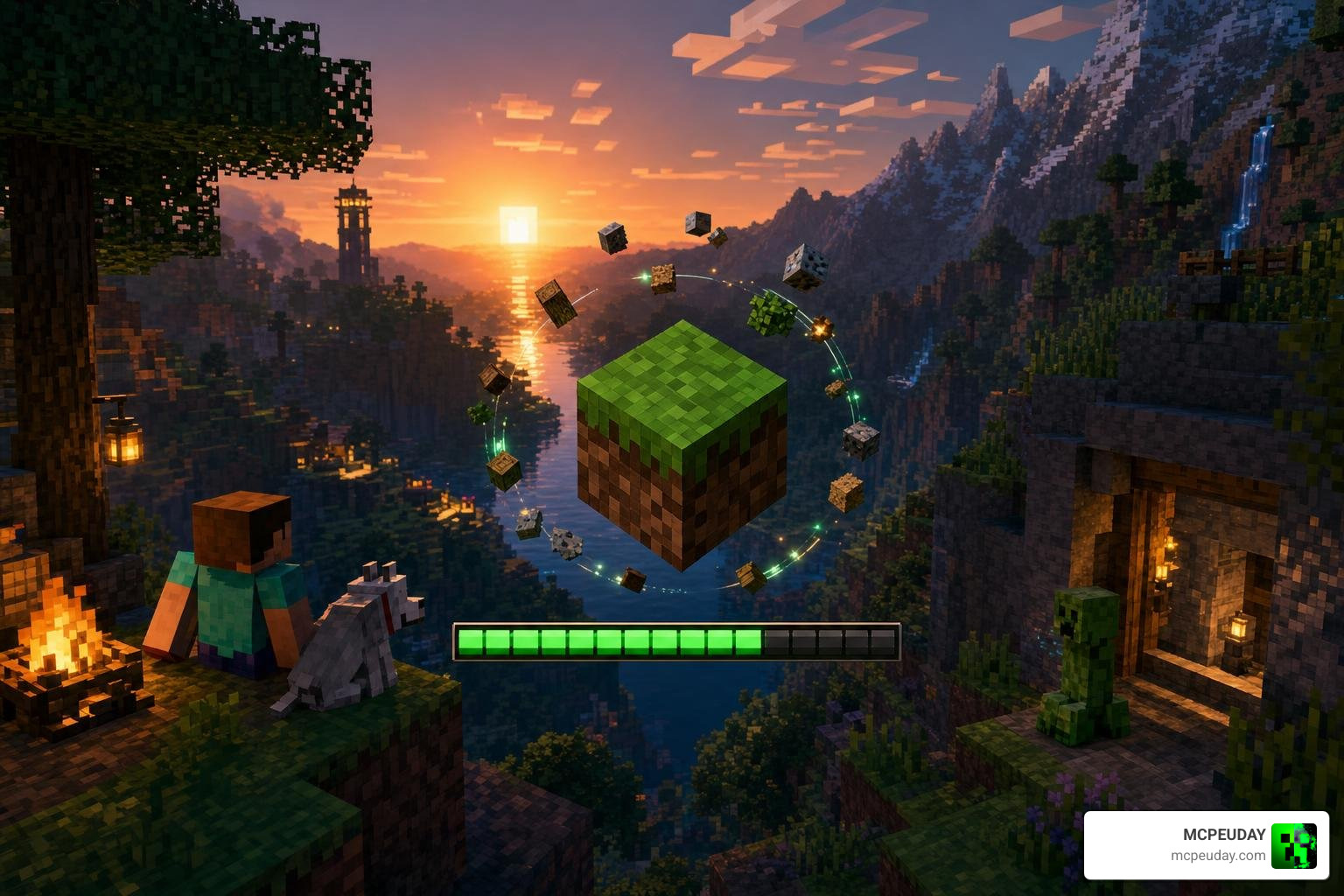 Re-imagined Intro GUI Minecraft custom loading screen startup visual overhaul Re-imagined Intro GUI Minecraft custom loading screen startup visual overhaul