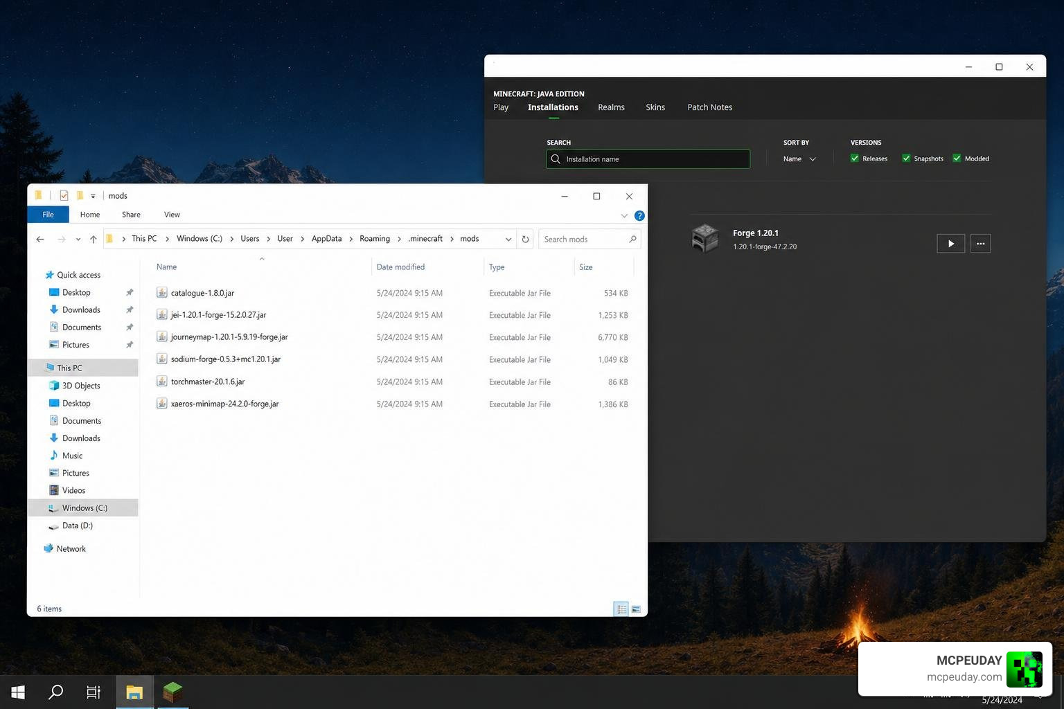 Step-by-step installation process of Reimagined Intro GUI showing folder paths Step-by-step installation process of Reimagined Intro GUI showing folder paths