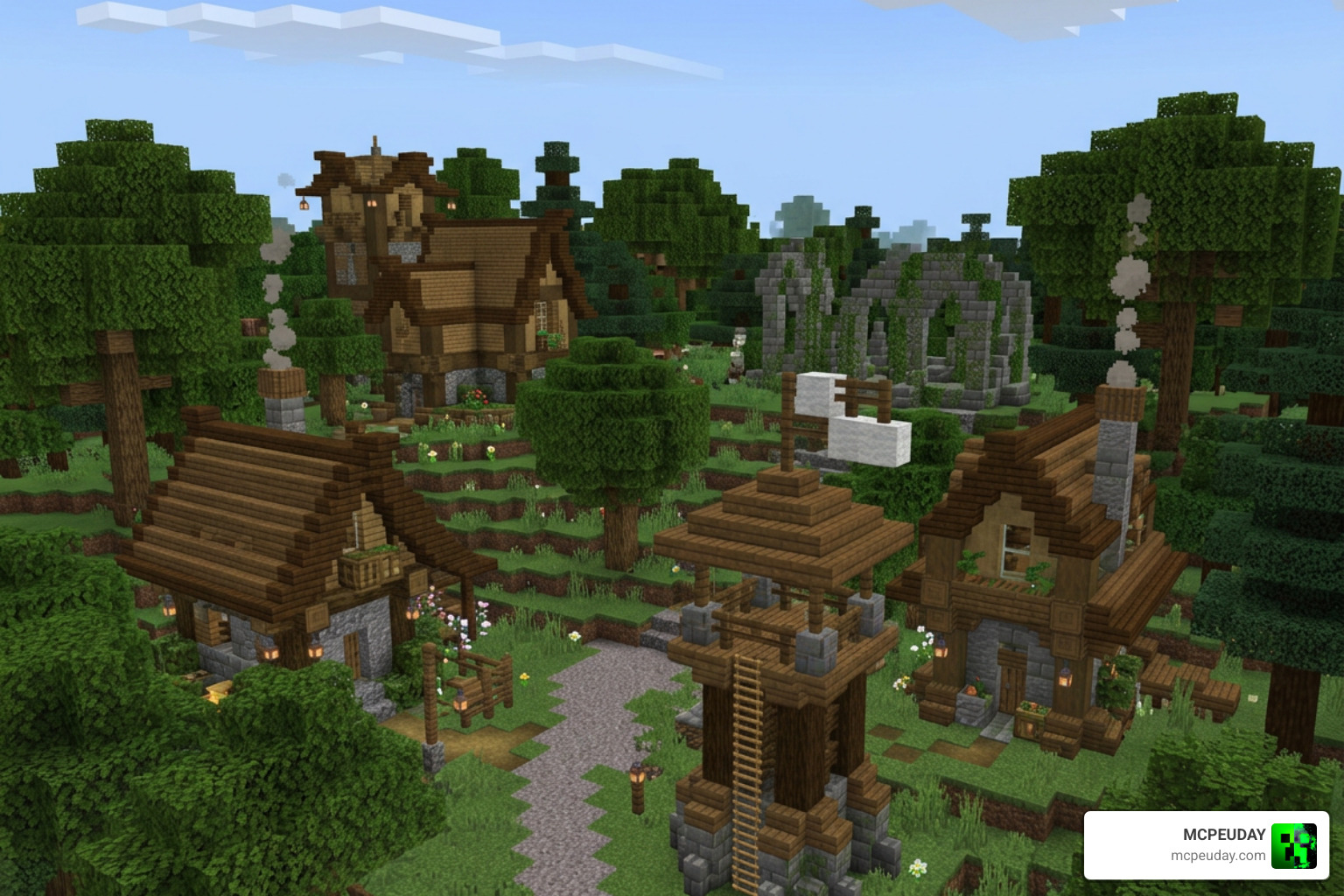 Structures Plus Addon Minecraft Bedrock new structures world generation Structures Plus Addon Minecraft Bedrock new structures world generation