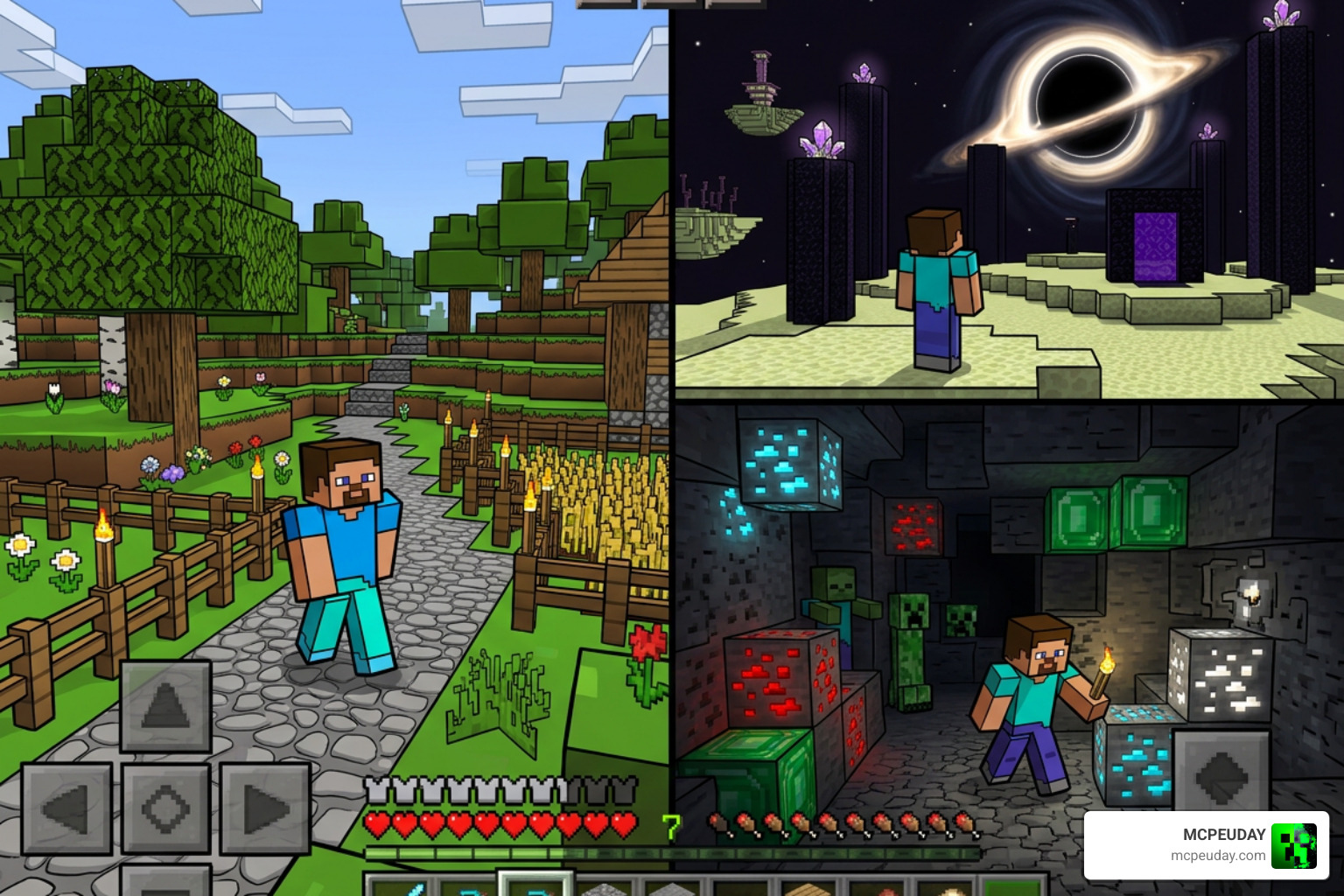 Grafika Shader Minecraft PE cartoon style visual overhaul Grafika Shader Minecraft PE cartoon style visual overhaul