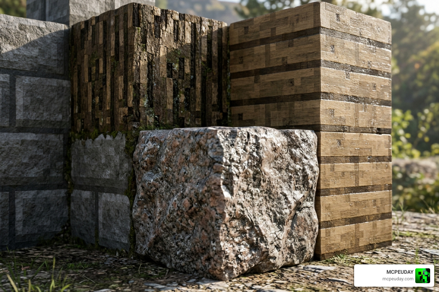 PBR lighting effects and material reflections in RealisCraft