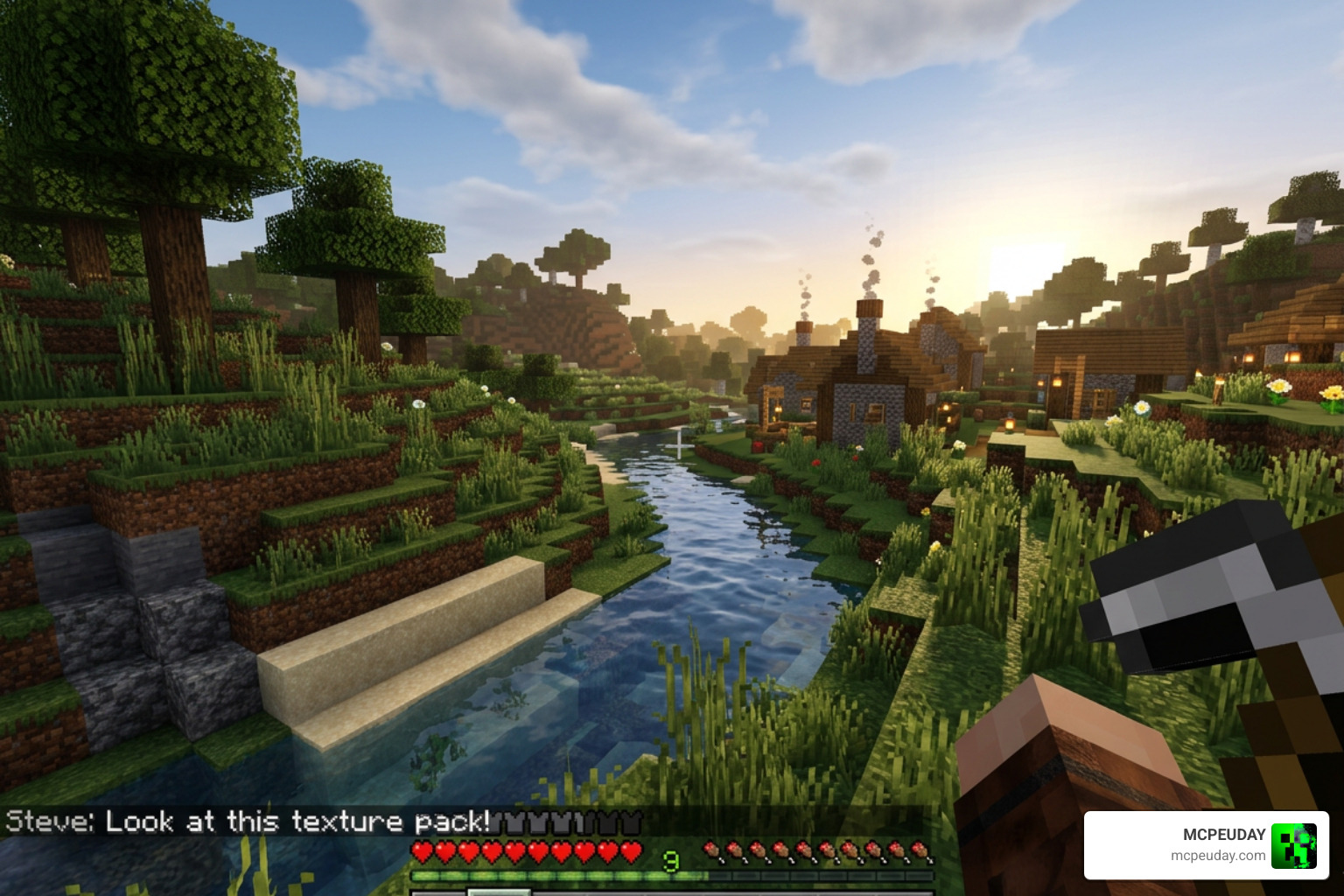 RealisCraft BE Realistic Default Textures Pack Minecraft Bedrock