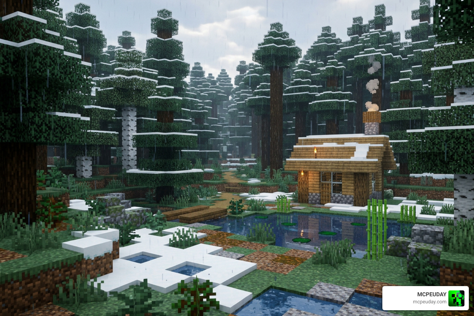 Better Weather Texture Pack Minecraft rain and snow effects