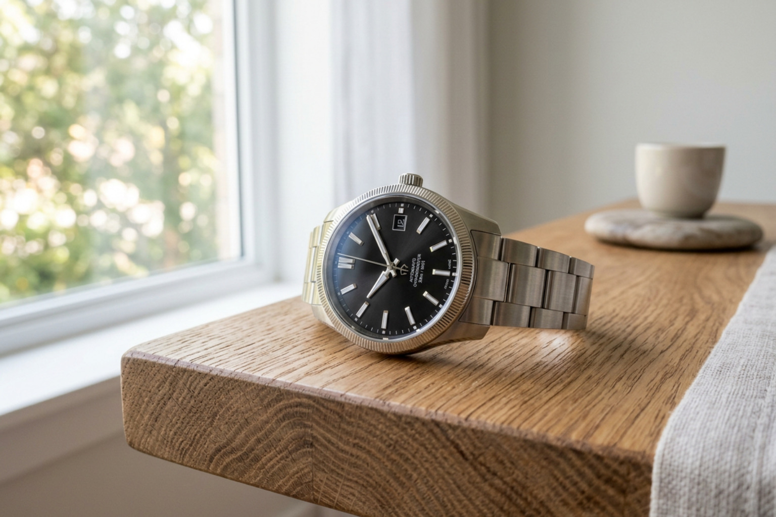 Photographing a luxury watch under natural light