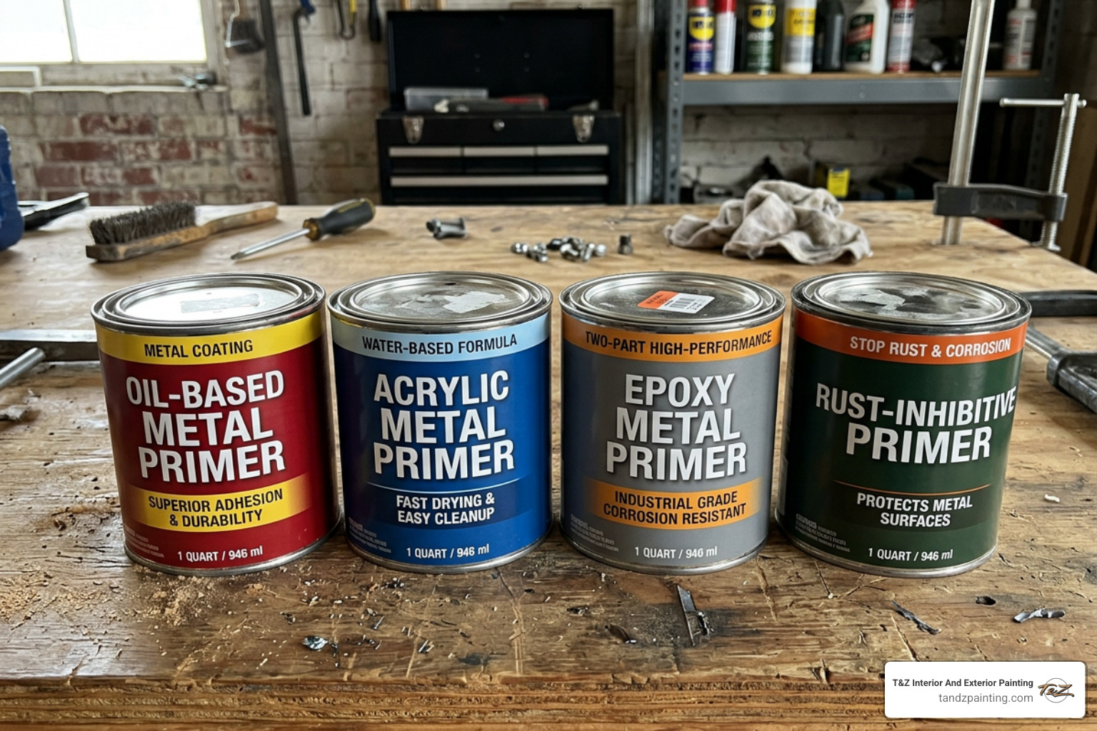 different primer types side by side