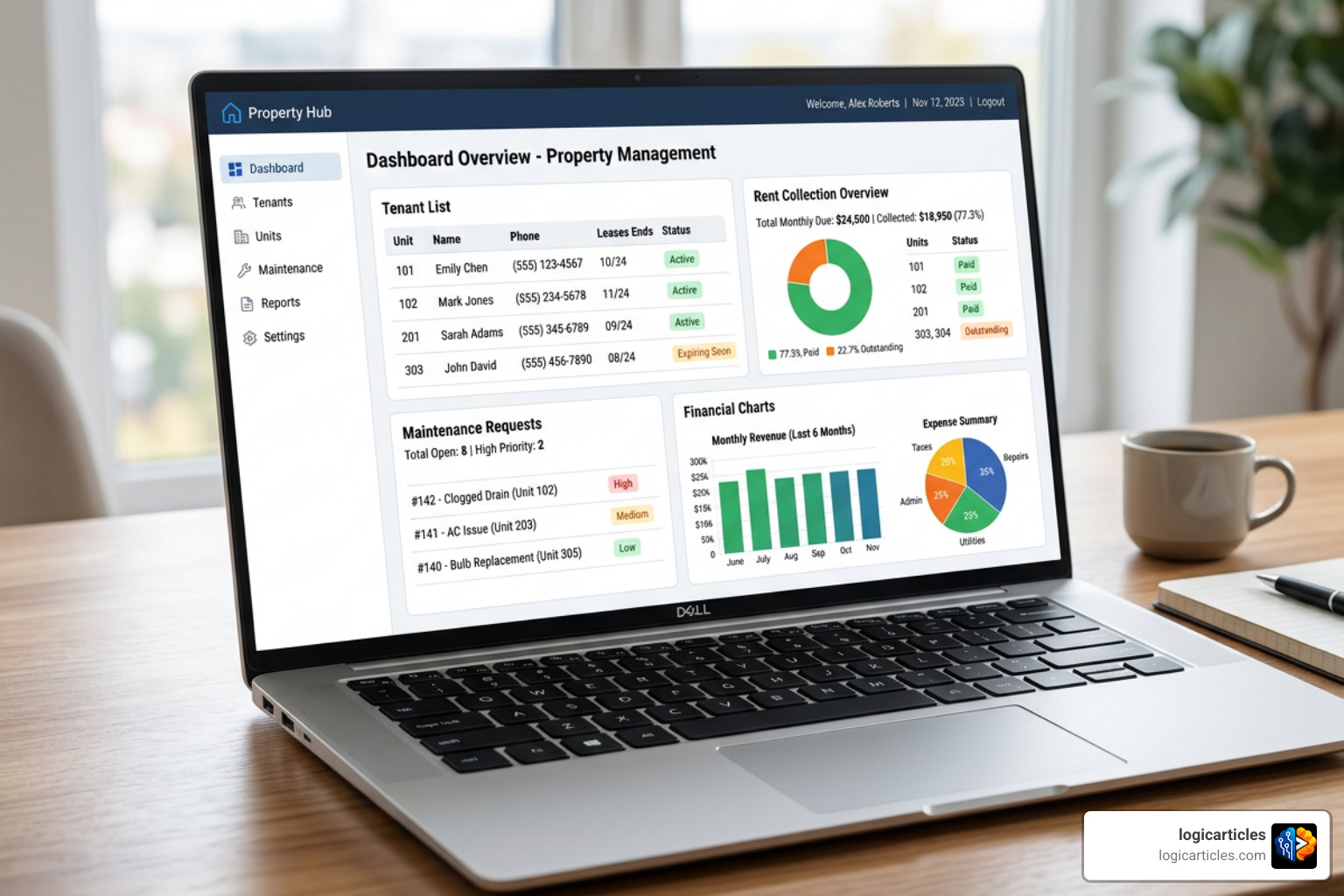 apartment management software dashboard interface apartment management software dashboard interface