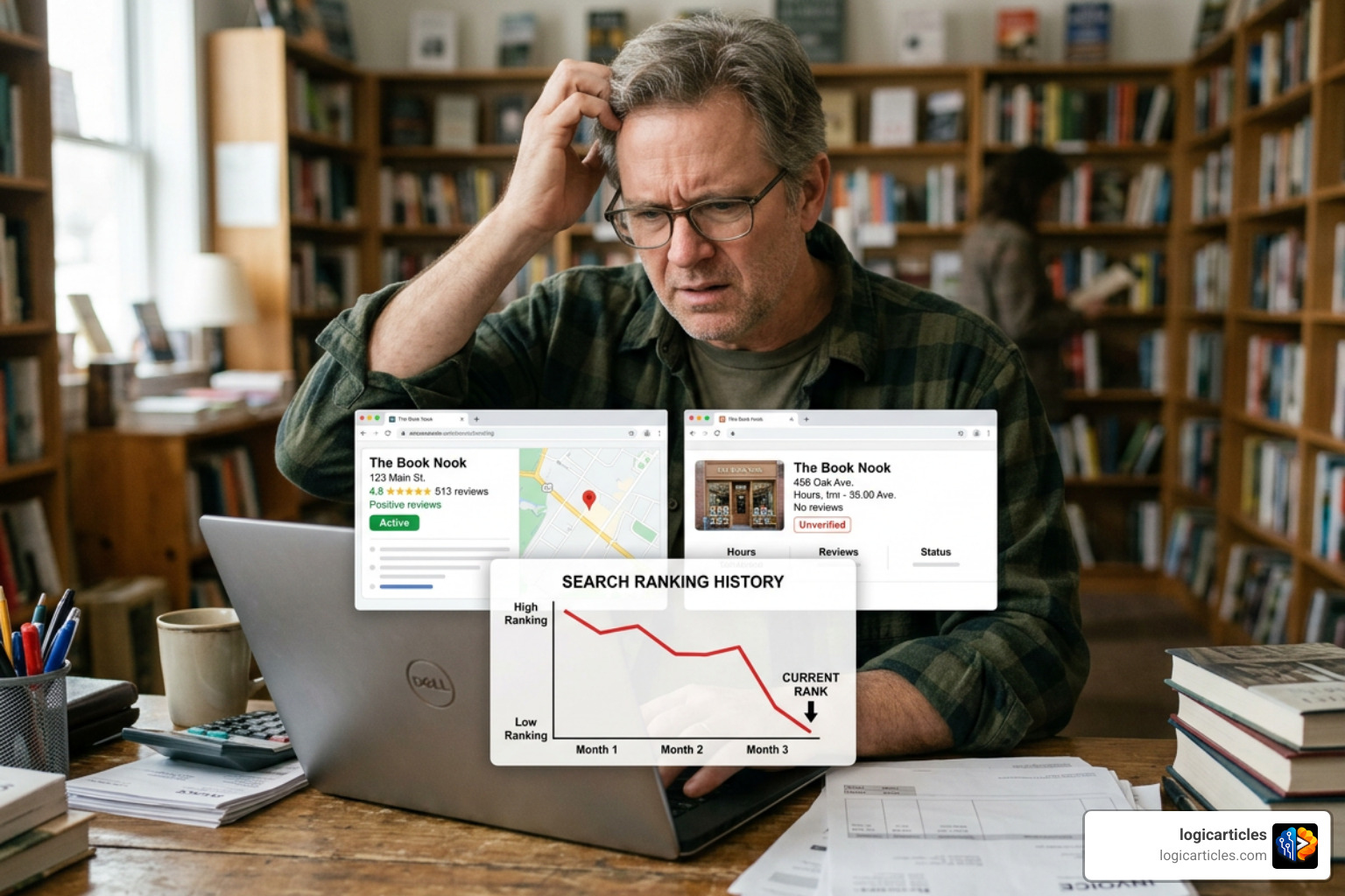 Local SEO impact of inaccurate business listings on search rankings
