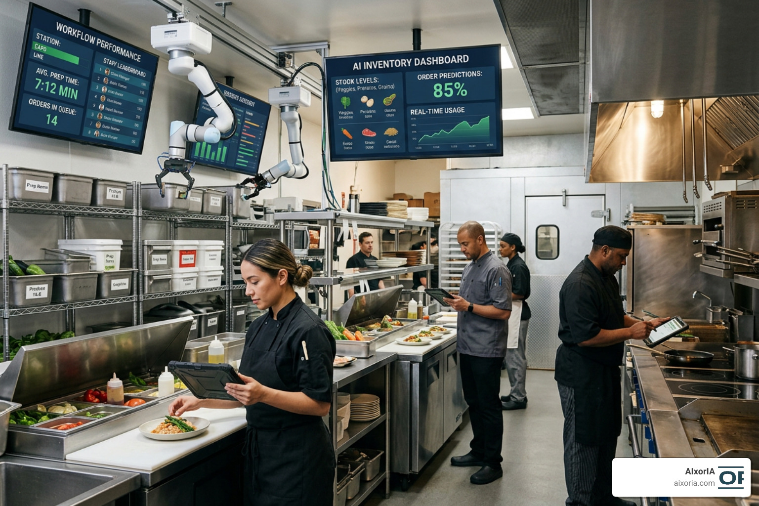 AI-driven restaurant operations and automated workflows