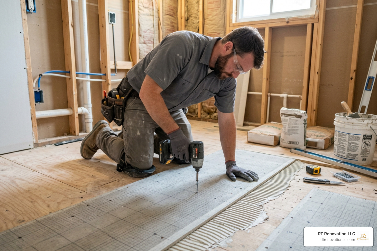 cement backer board installation