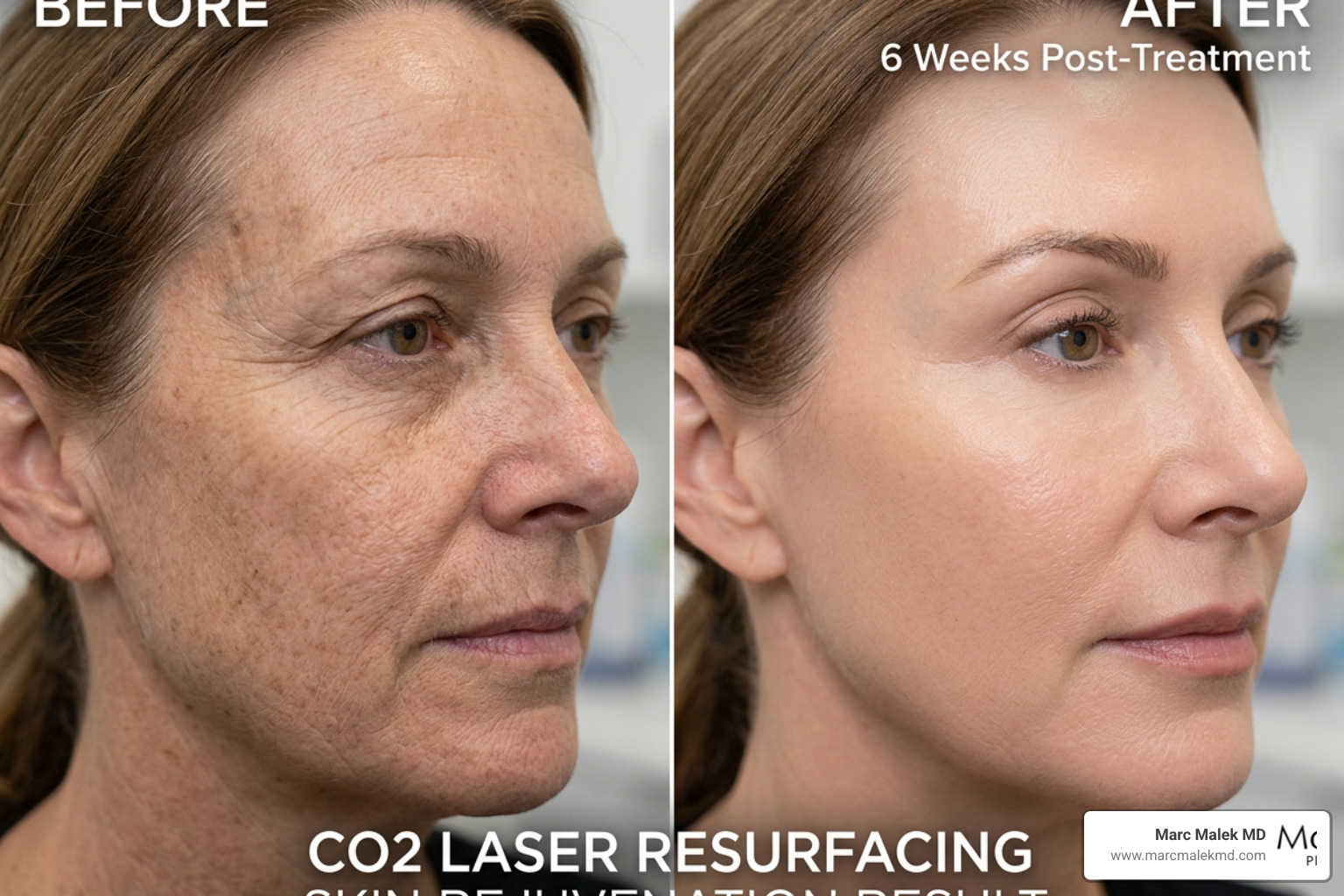 Before and after skin texture improvement after laser resurfacing Before and after skin texture improvement after laser resurfacing