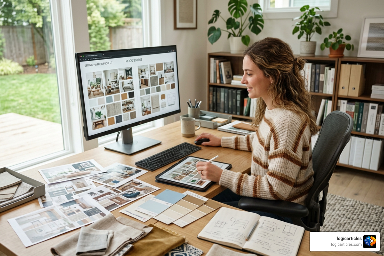 designer organizing digital mood boards designer organizing digital mood boards