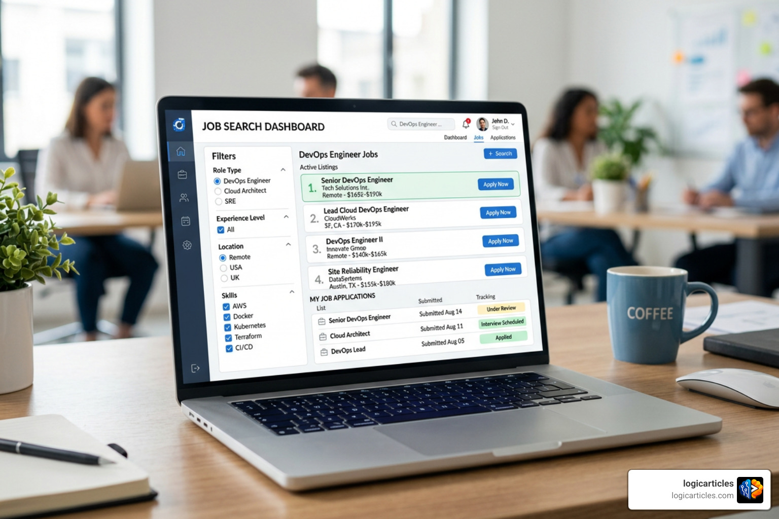 Automated job search dashboard tracking DevOps listings Automated job search dashboard tracking DevOps listings