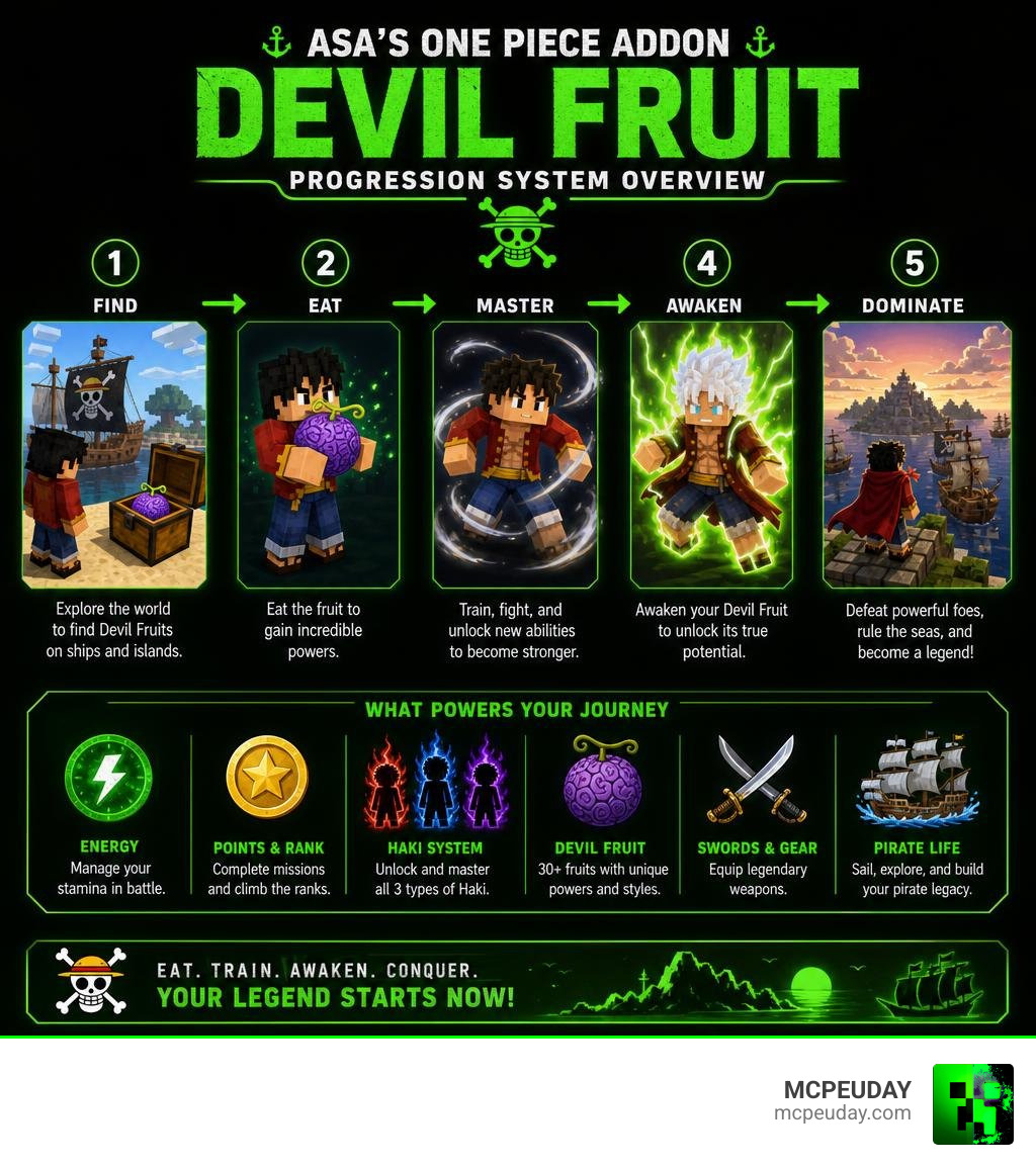 Asa's One Piece Addon Devil Fruit progression system infographic overview infographic Asa's One Piece Addon Devil Fruit progression system infographic overview infographic
