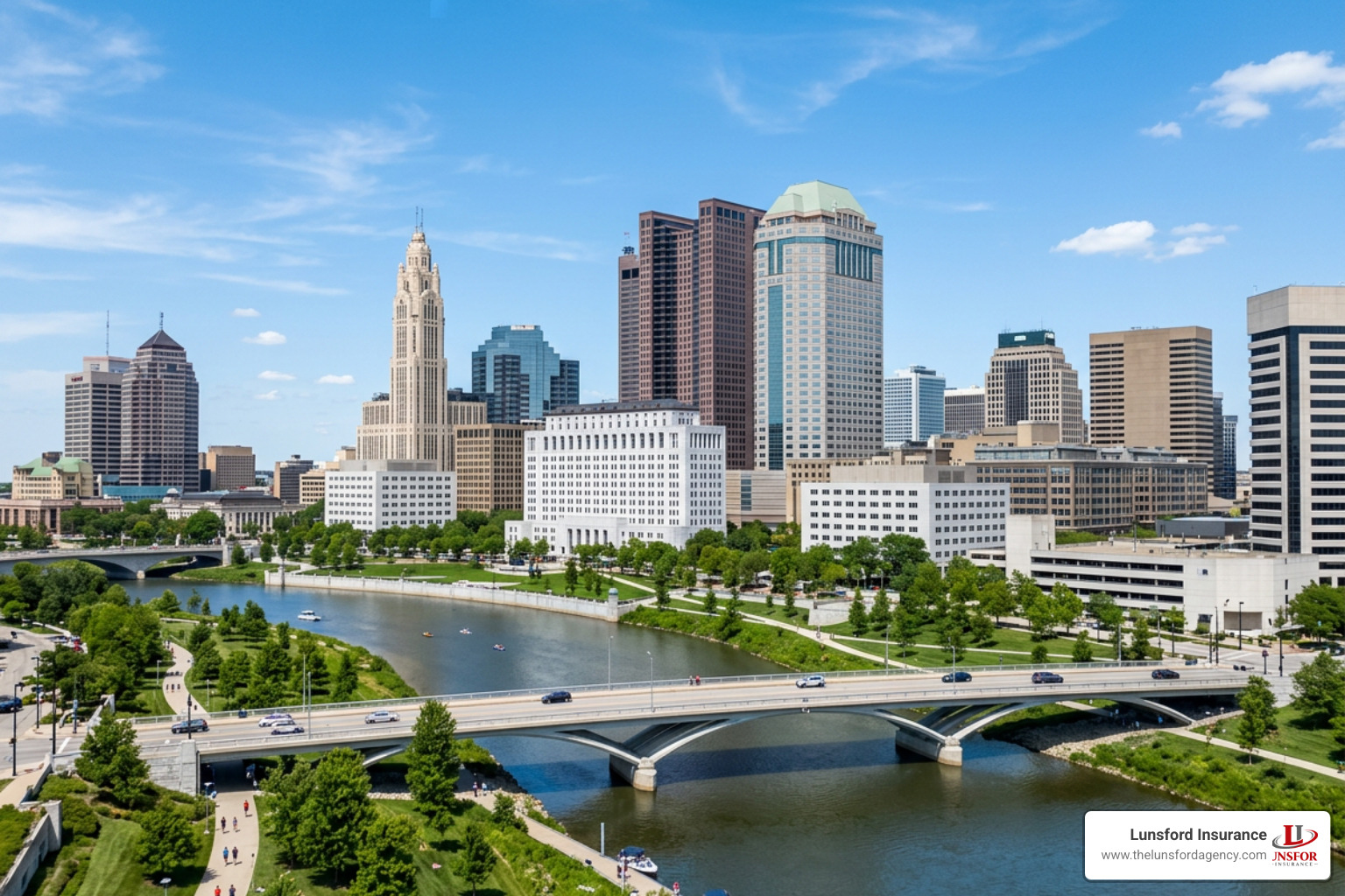 Visual of Columbus, OH skyline representing our statewide coverage