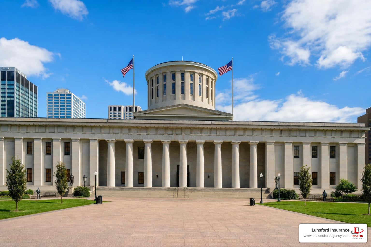 Ohio Statehouse in Columbus representing OLHIGA regulatory oversight