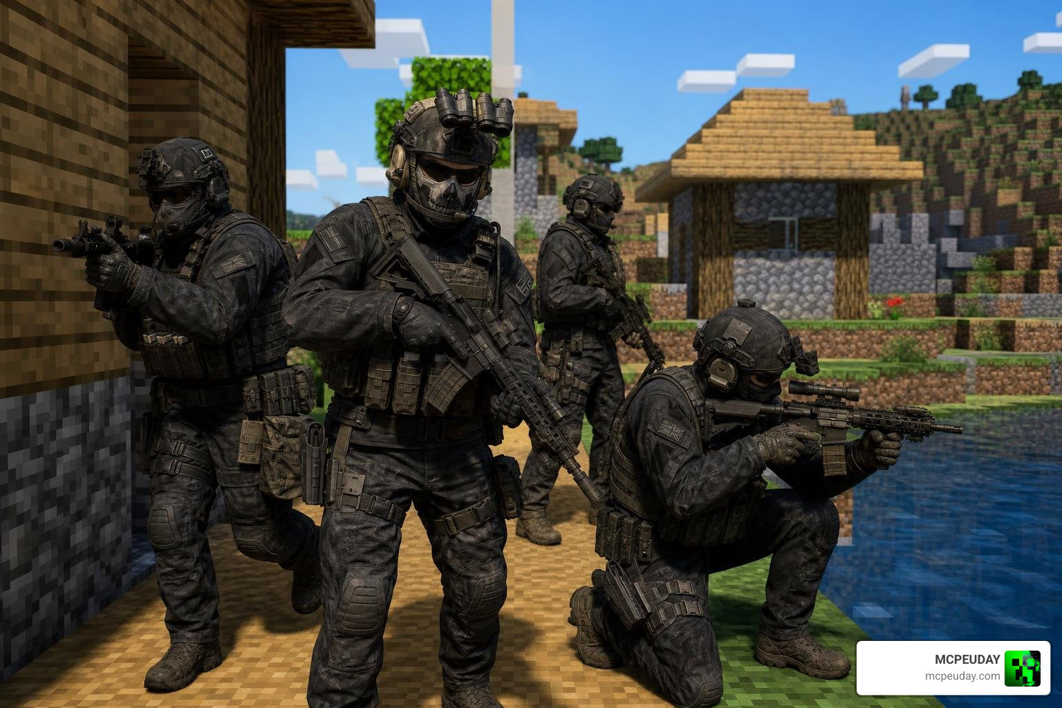 Shadow Company operators in Minecraft Bedrock 3D models Shadow Company operators in Minecraft Bedrock 3D models