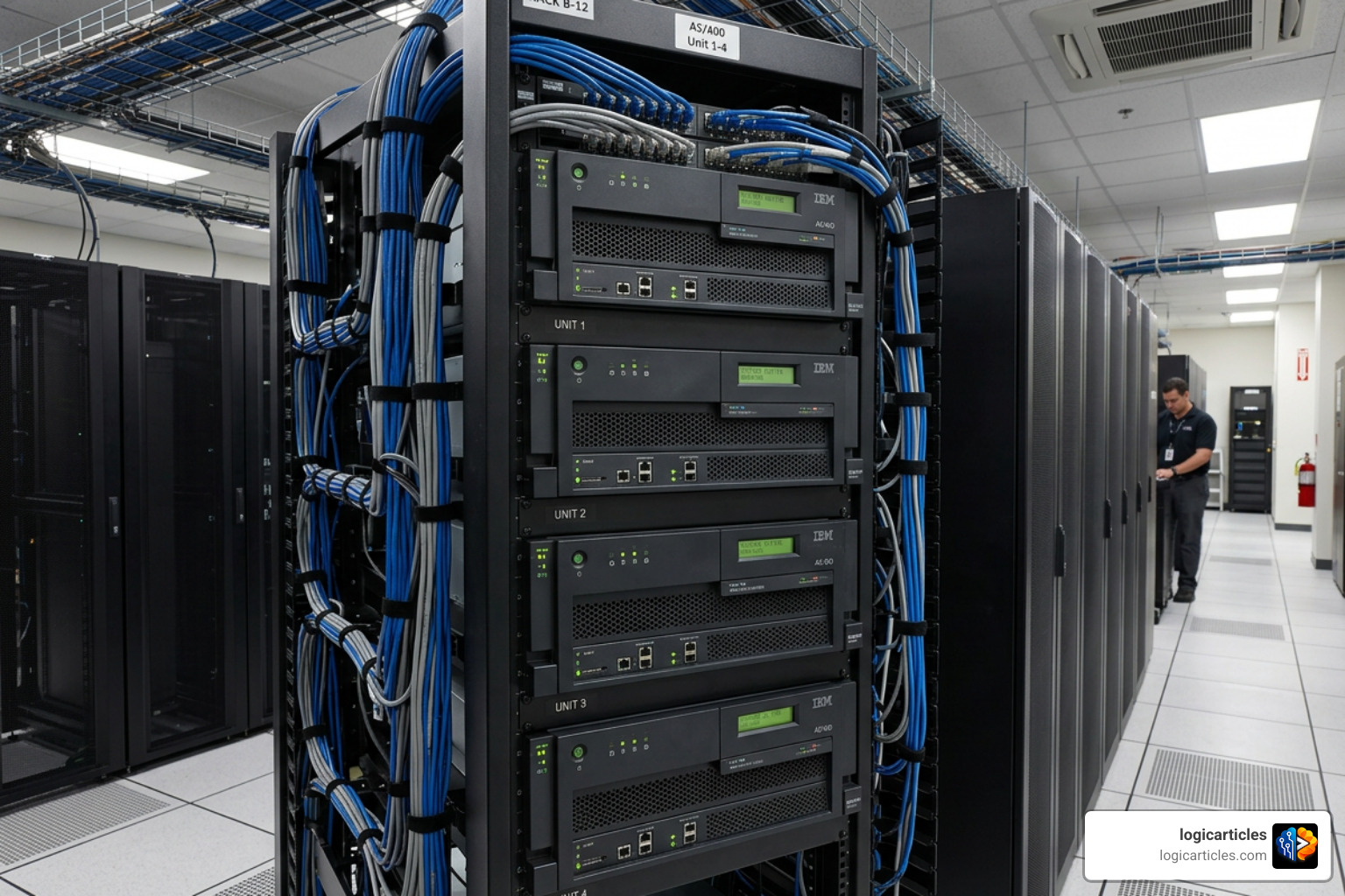 AS400 software server rack IBM midrange computer AS400 software server rack IBM midrange computer