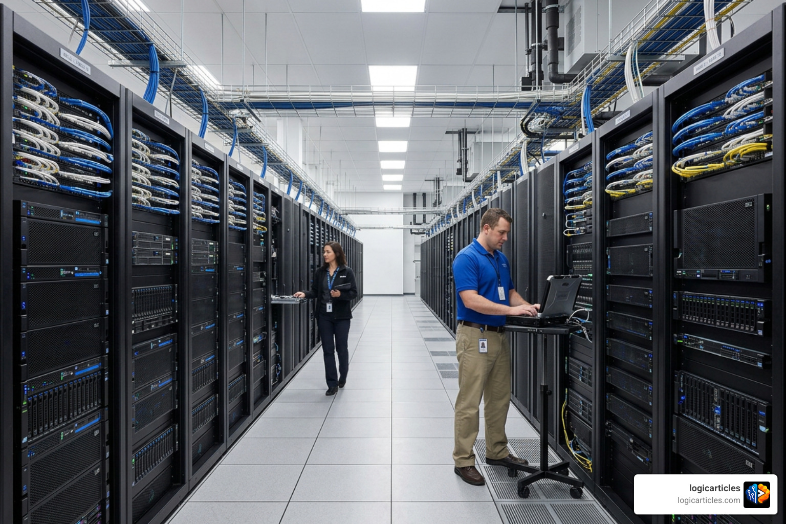Modern enterprise data center housing IBM Power Systems Modern enterprise data center housing IBM Power Systems