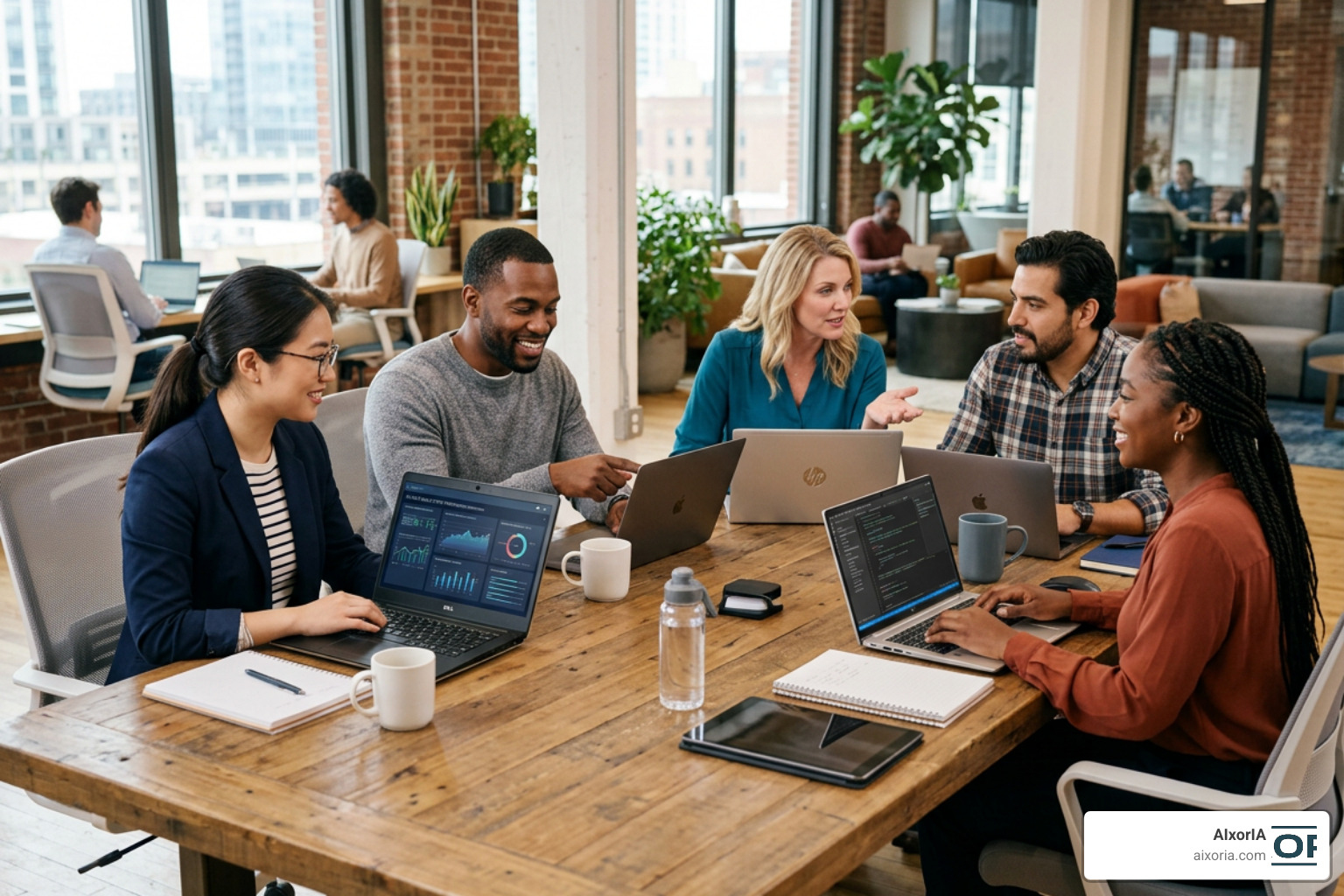 AI in the workplace graphic
