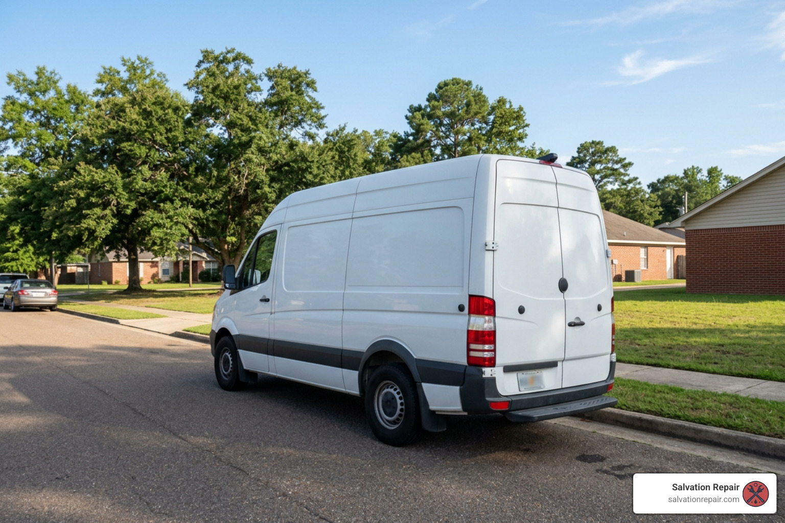 Salvation Repair mobile service vehicle parked in Laurel MS