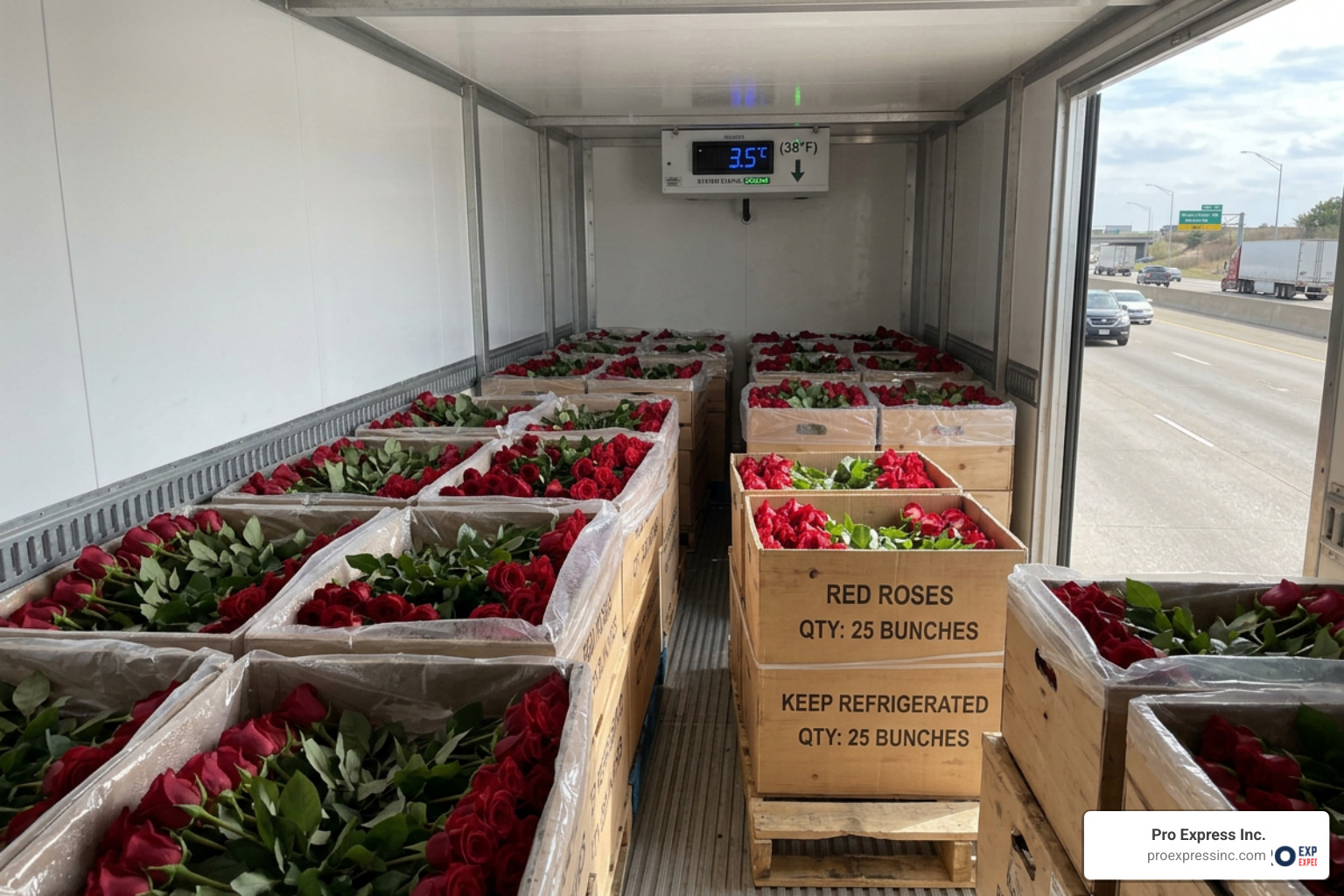 cold chain temperature controlled cargo transit for roses cold chain temperature controlled cargo transit for roses