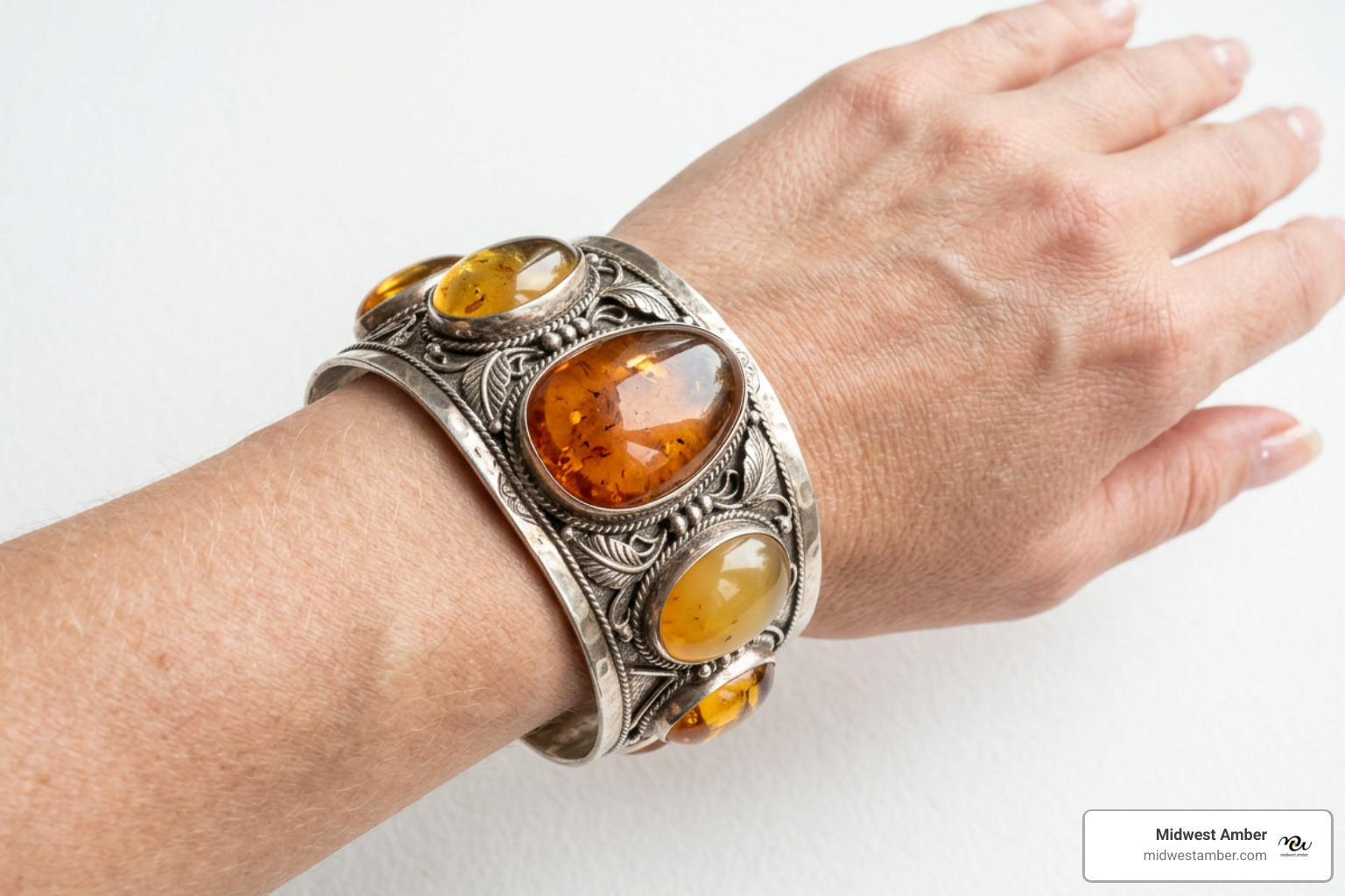 wide sterling silver and amber cuff bracelet statement piece wide sterling silver and amber cuff bracelet statement piece
