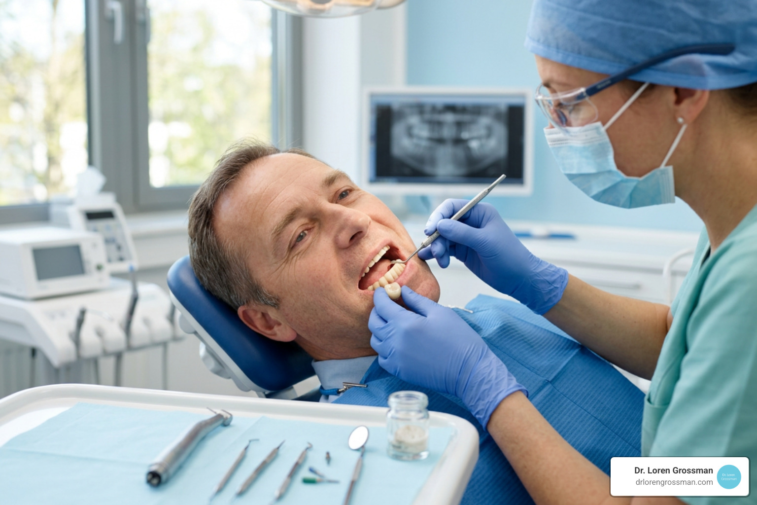 Proper brushing and flossing around a dental crown to maintain longevity