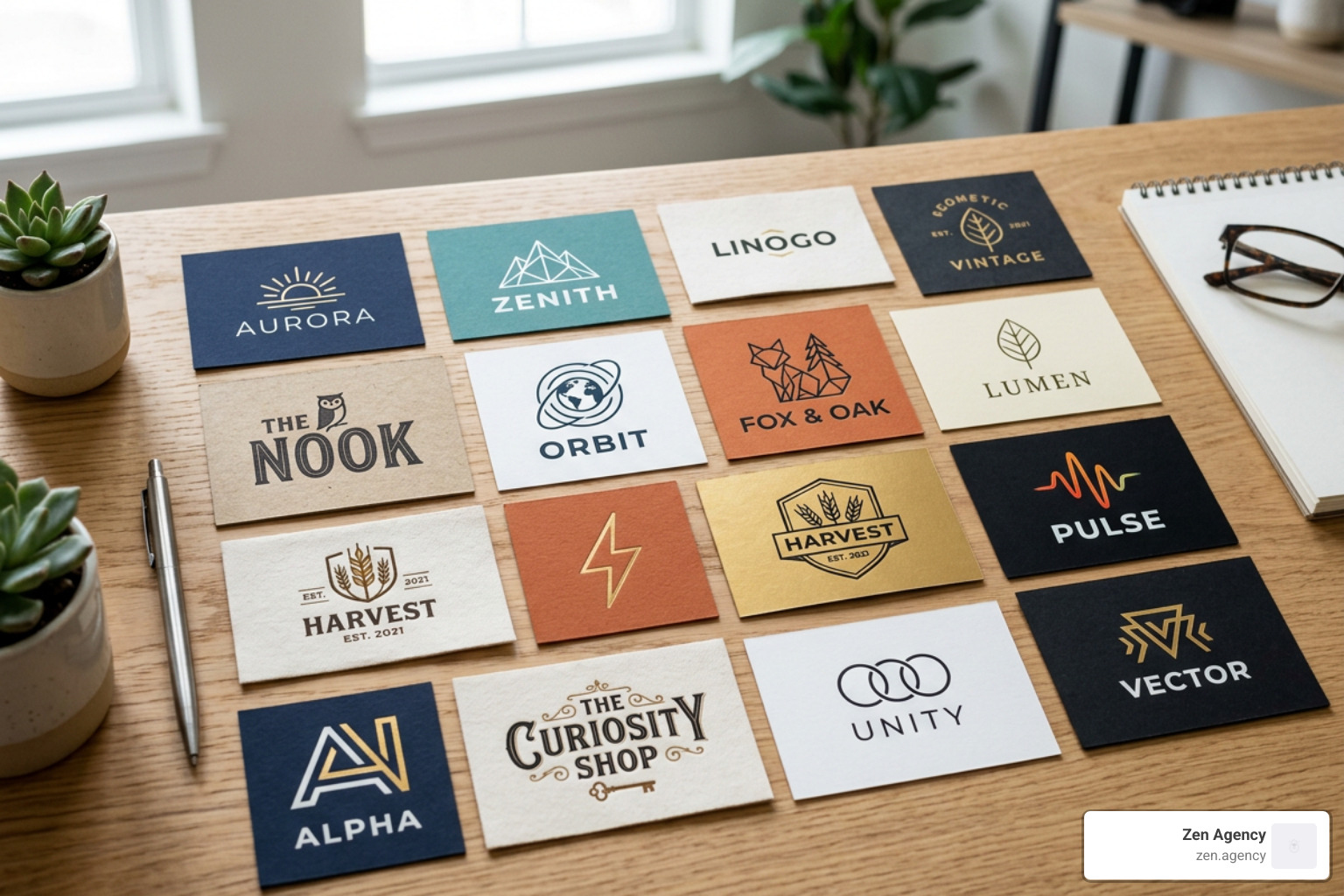 A collection of diverse modern logo design styles including minimalist, vintage, and geometric A collection of diverse modern logo design styles including minimalist, vintage, and geometric
