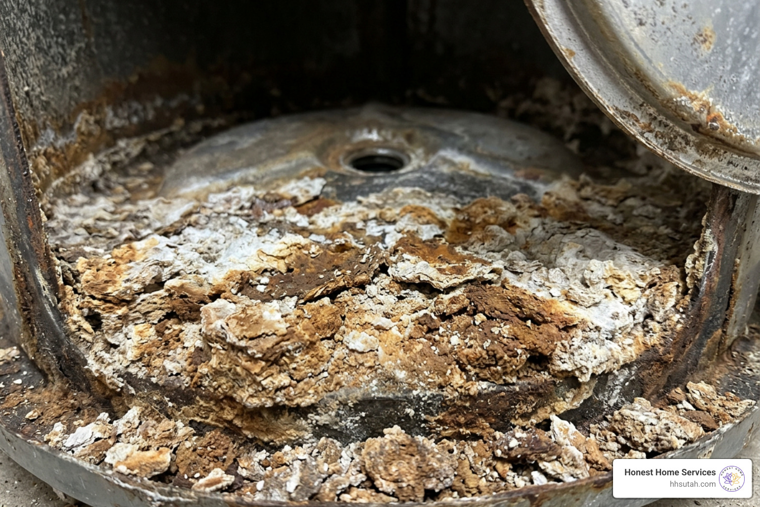 sediment buildup inside a water heater tank sediment buildup inside a water heater tank