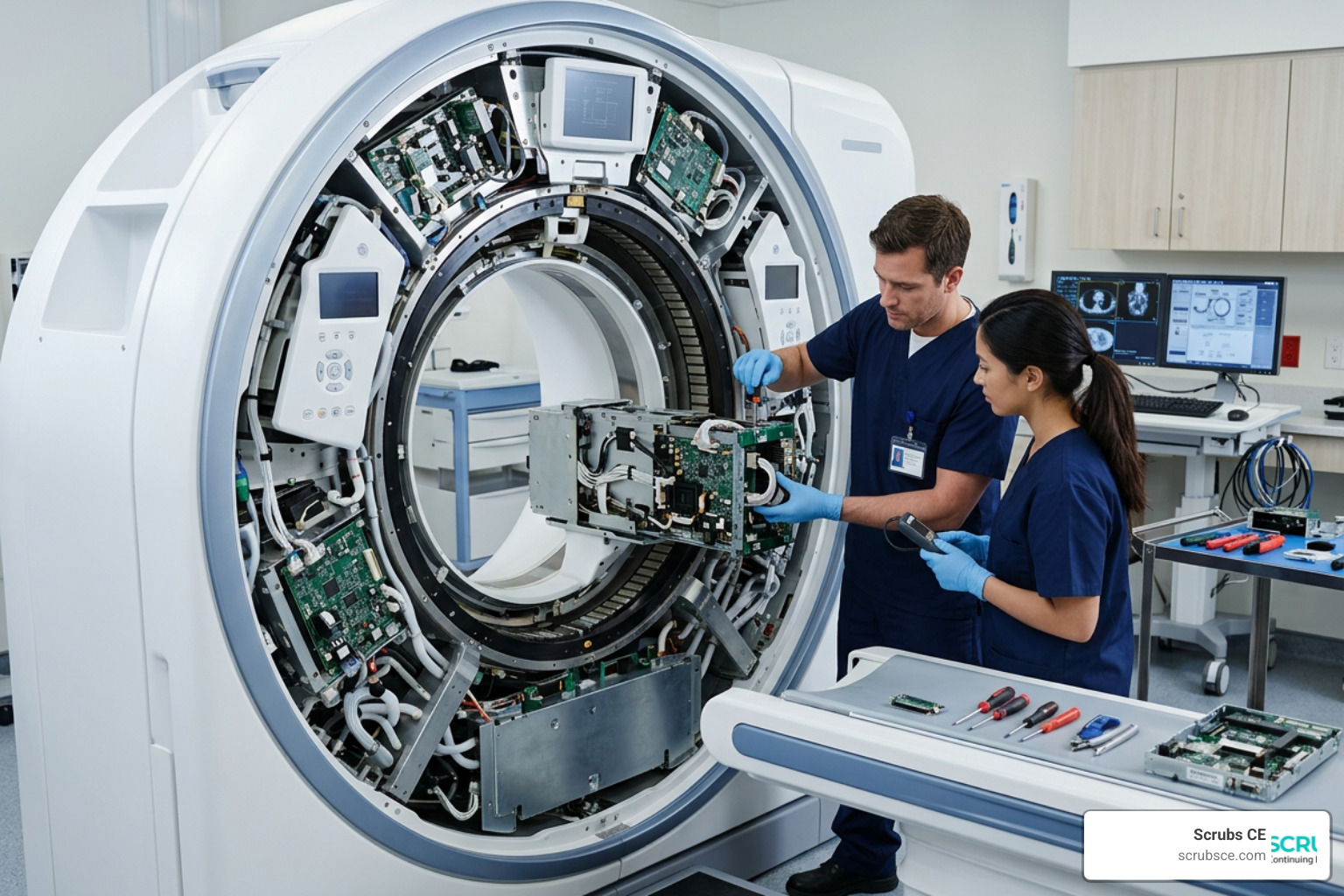 CT tech hardware upgrades modern scanner suite CT tech hardware upgrades modern scanner suite