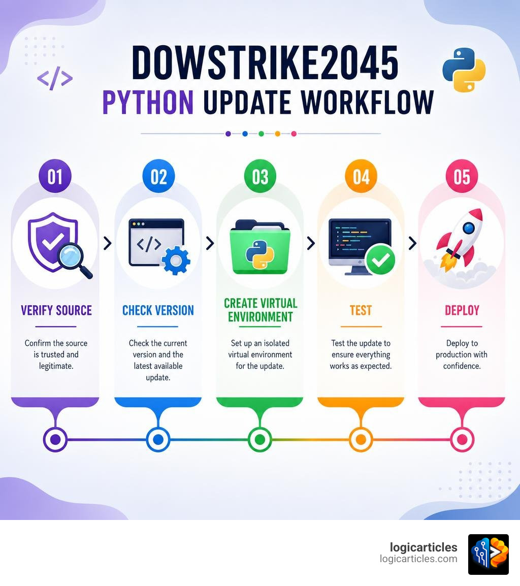 Dowsstrike2045 Python update workflow: verify source, check version, create virtual environment, test, then deploy Dowsstrike2045 Python update workflow: verify source, check version, create virtual environment, test, then deploy