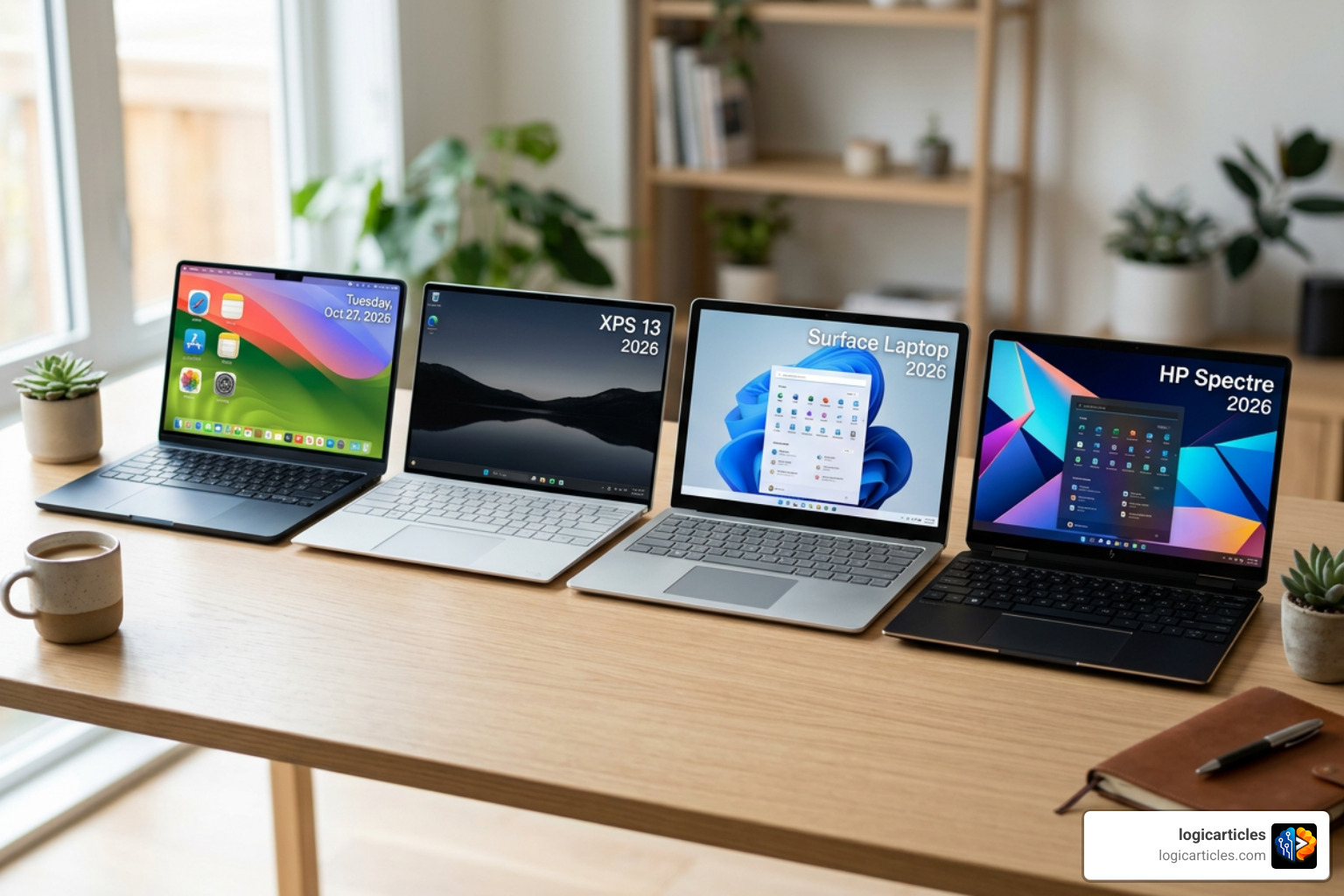 comparison of premium 2026 laptops side by side