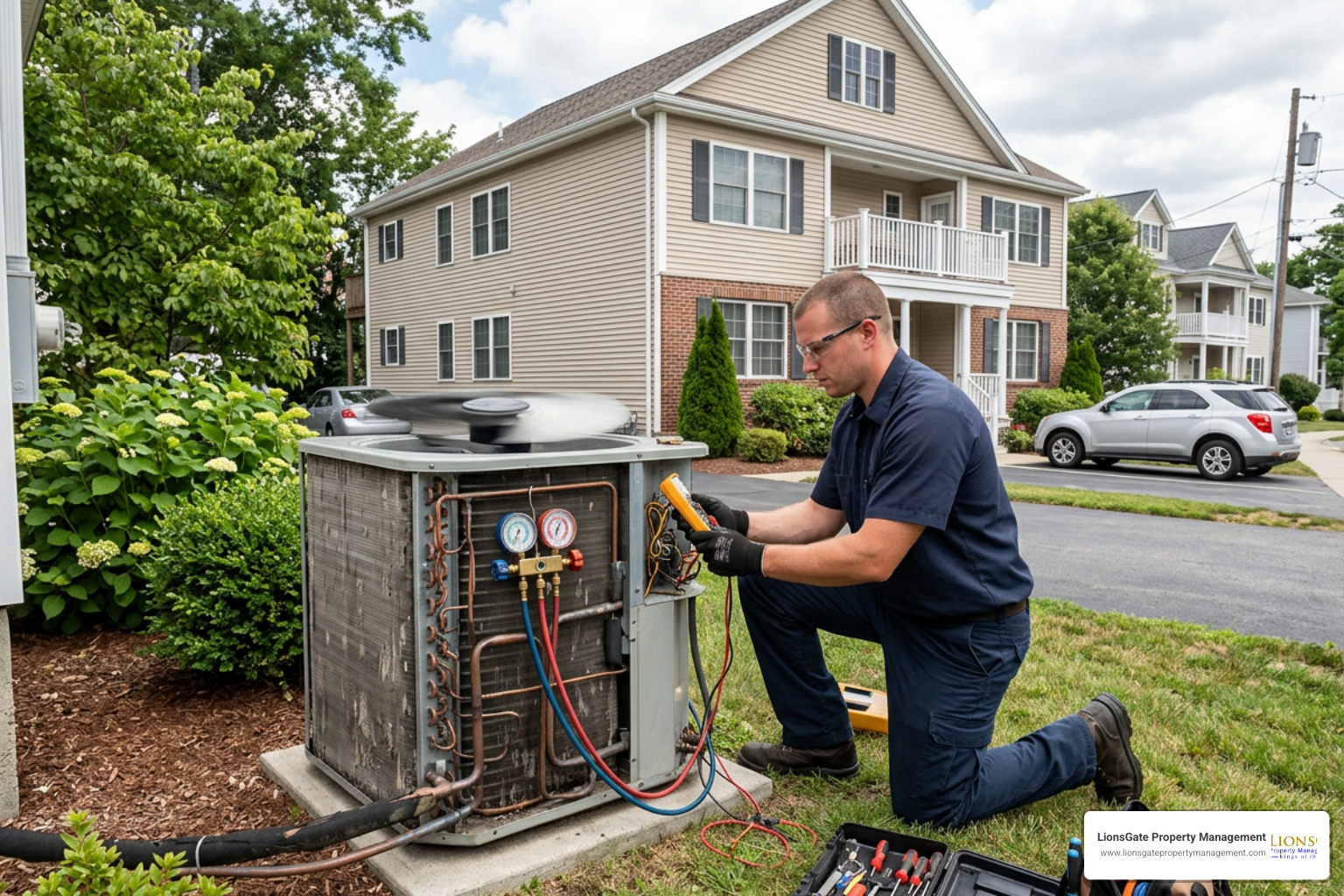 HVAC maintenance and repair in a Cranston multi-family home HVAC maintenance and repair in a Cranston multi-family home