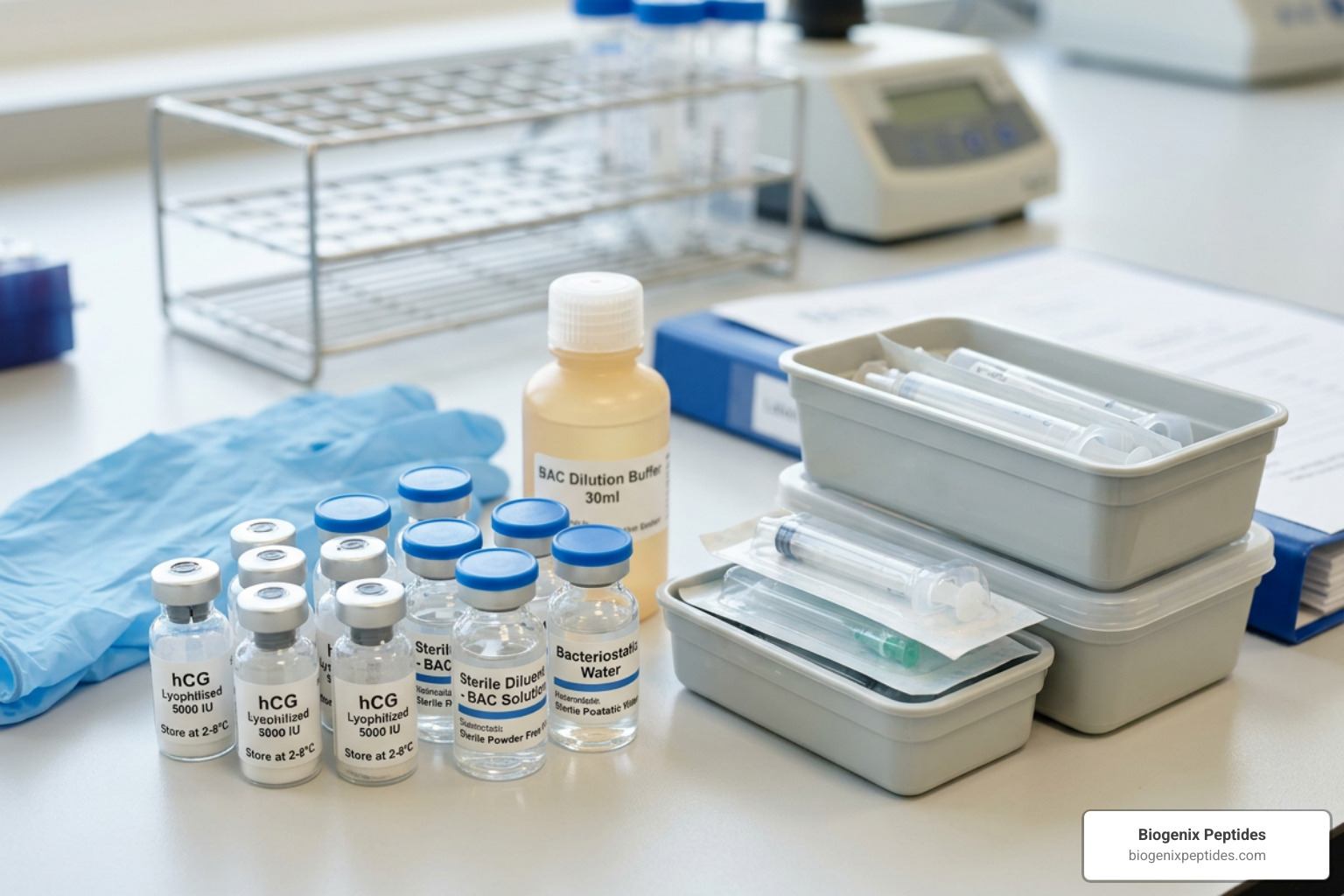 hCG dilution free BAC lyophilized vials sterile diluents