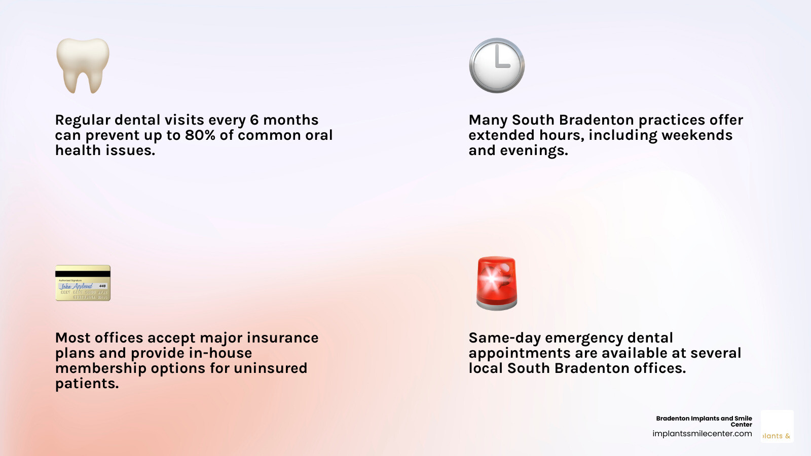 Overview of south bradenton dental care options, services, insurance, and tips for choosing a dentist infographic Overview of south bradenton dental care options, services, insurance, and tips for choosing a dentist infographic