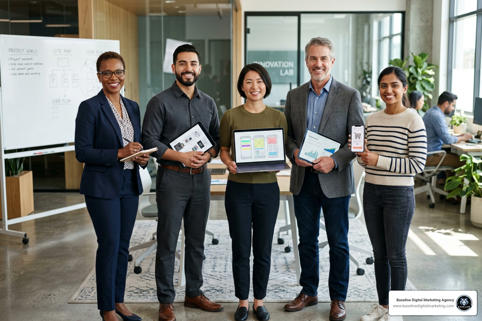 Diverse customer archetypes representing distinct buyer personas for a tailored website structure Diverse customer archetypes representing distinct buyer personas for a tailored website structure