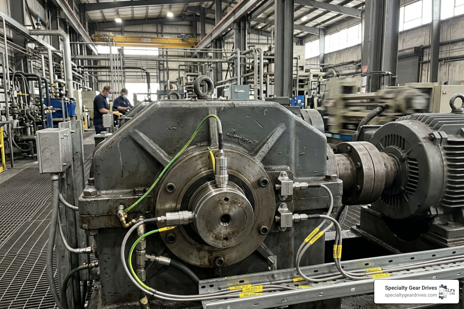 sensor setup on high-speed journal bearing gearbox sensor setup on high-speed journal bearing gearbox