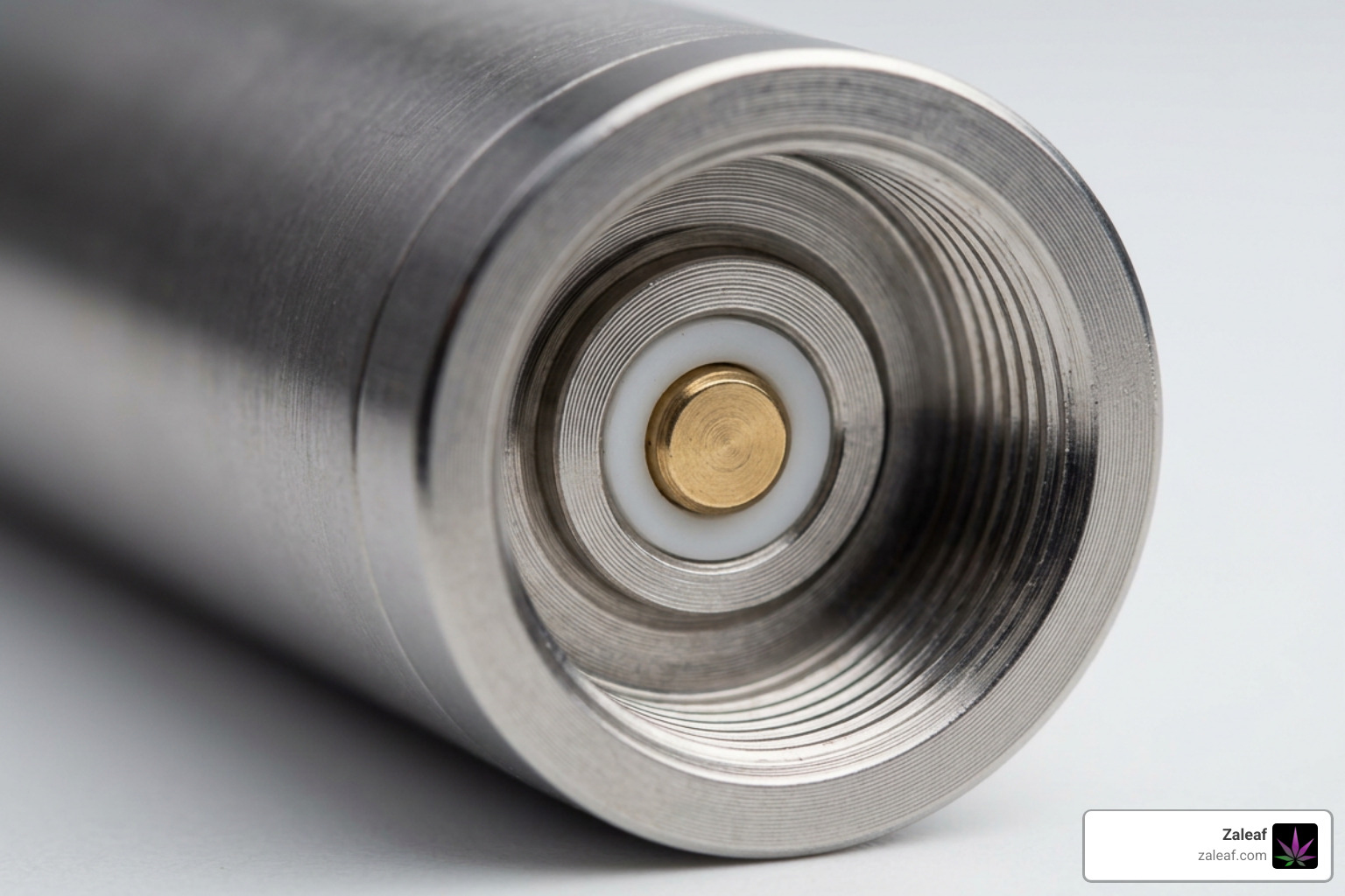 510 threading connection close-up; 10 threads; 0.5mm spacing; universal compatibility 510 threading connection close-up; 10 threads; 0.5mm spacing; universal compatibility
