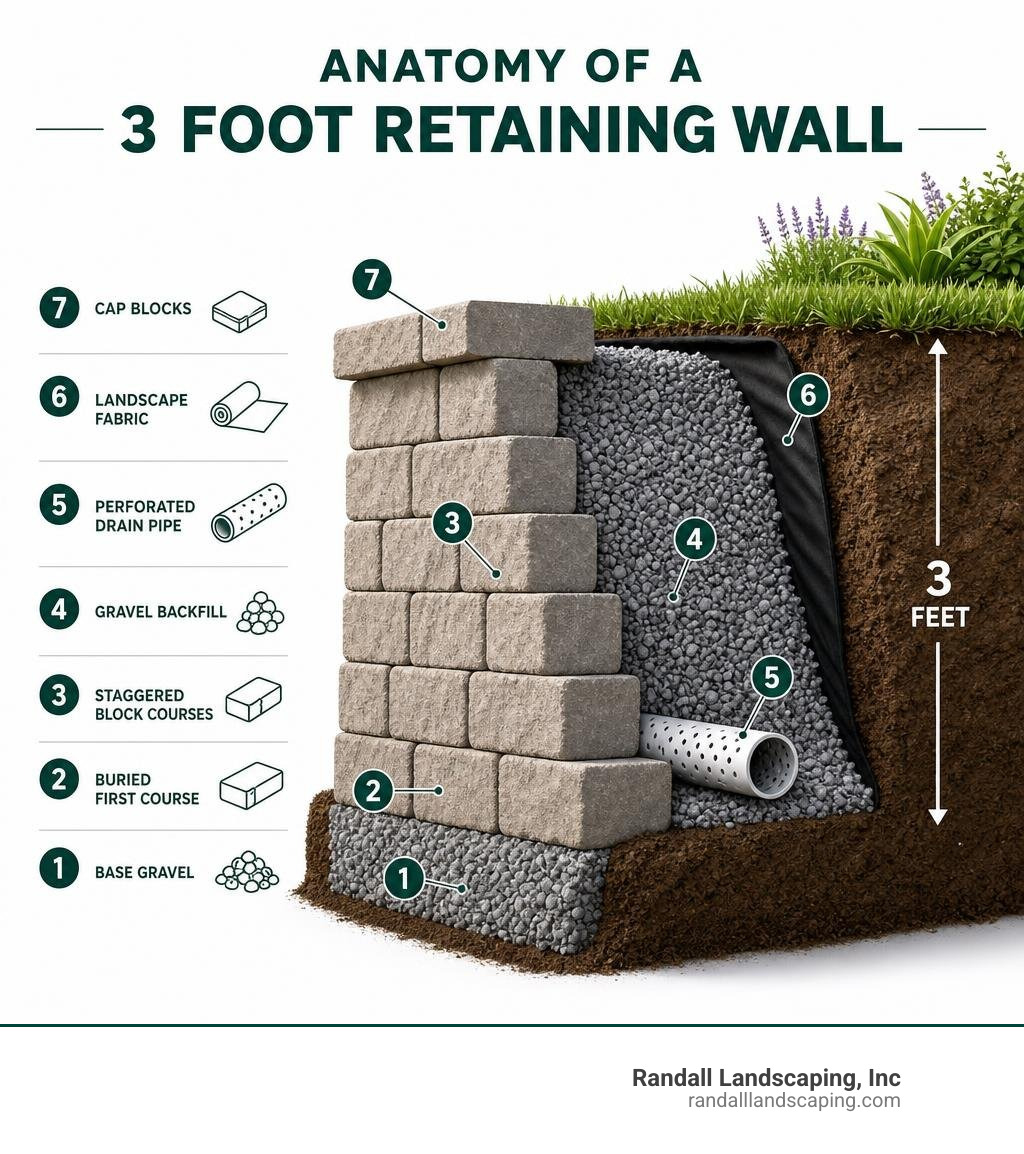 3 Foot Retaining Wall: Top DIY Guide 2026