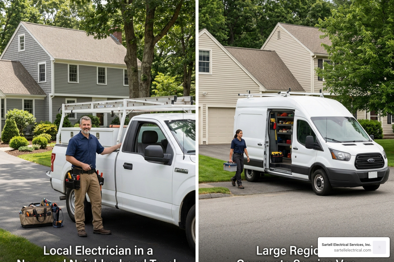Comparing local vs regional electrical contractors Comparing local vs regional electrical contractors