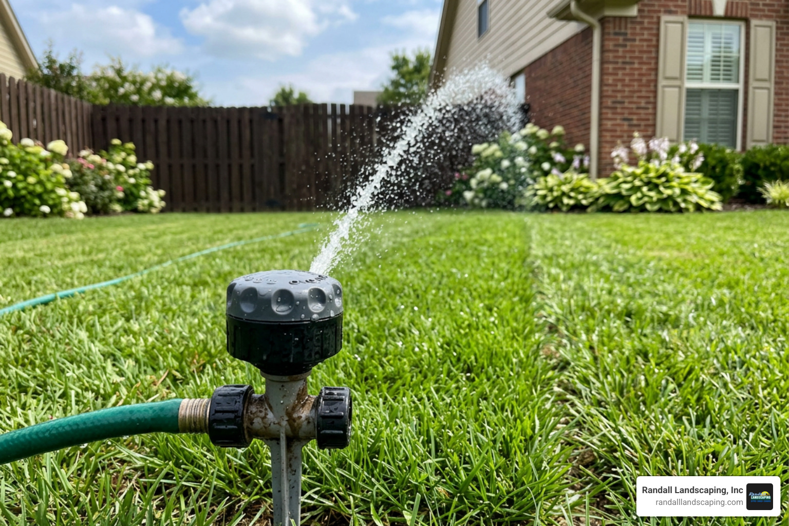 adjustable sprinkler nozzle for narrow lawn watering