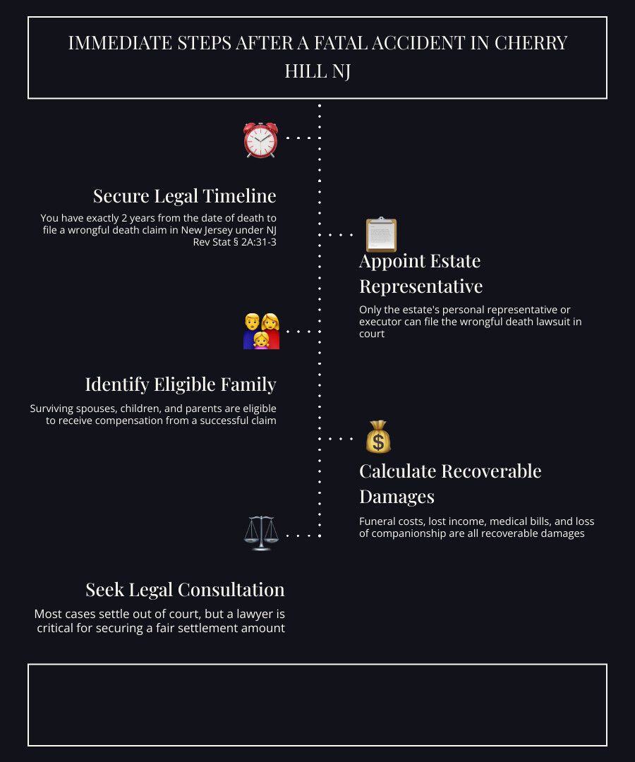 Immediate steps after a fatal accident in Cherry Hill NJ infographic infographic Immediate steps after a fatal accident in Cherry Hill NJ infographic infographic