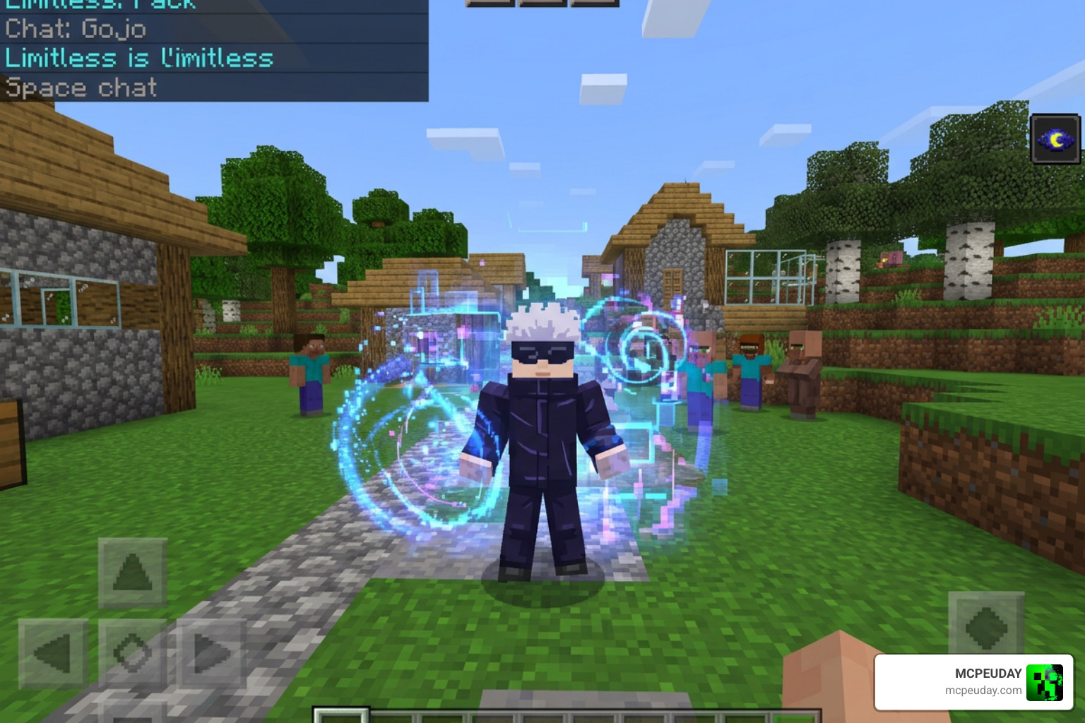 Gojo Satoru Limitless technique in Minecraft