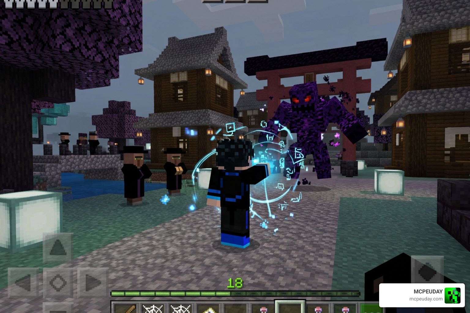 Jujutsu Awakening Addon Minecraft Bedrock gameplay