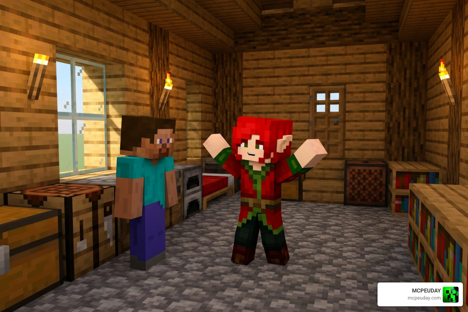 Jenny Elf custom animations and gestures in Minecraft Bedrock Jenny Elf custom animations and gestures in Minecraft Bedrock