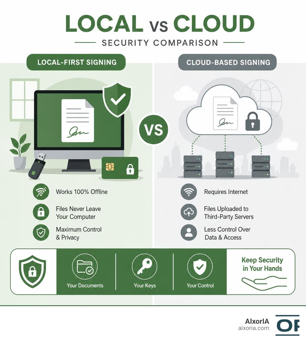 Local vs Cloud security comparison infographic infographic Local vs Cloud security comparison infographic infographic